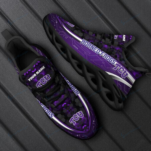 TCU Horned Frogs Personalized YZ Running Sneakers - Famjoys TCU Horned Frogs Personalized YZ Running Sneakers - Famjoys