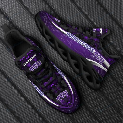 Tcu horned frogs personalized YZ running sneakers - Famjoys Tcu horned frogs personalized YZ running sneakers - Famjoys