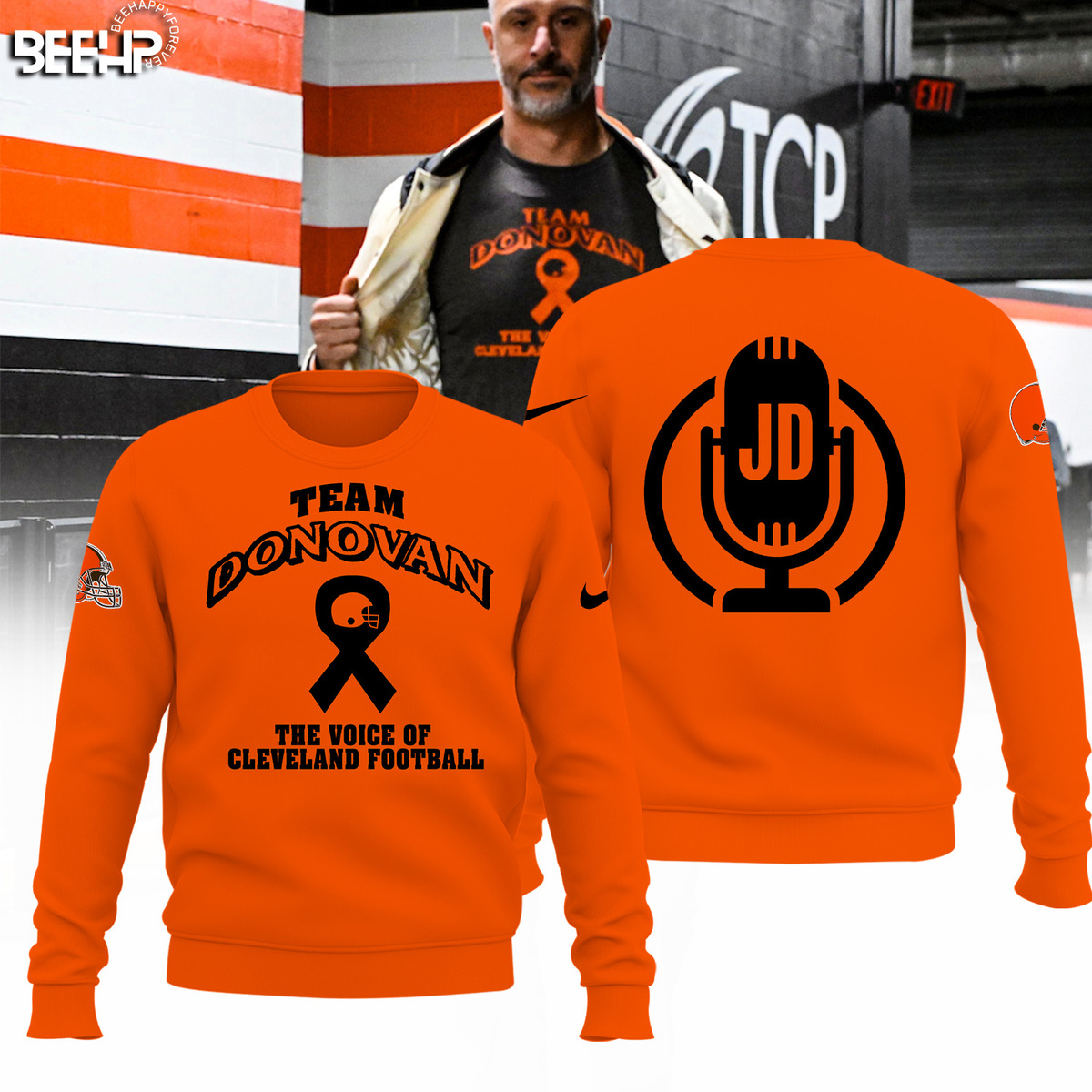 Team Donovan The Voice Of Cleveland Football Shirt - Famjoys Team Donovan The Voice Of Cleveland Football Shirt - Famjoys