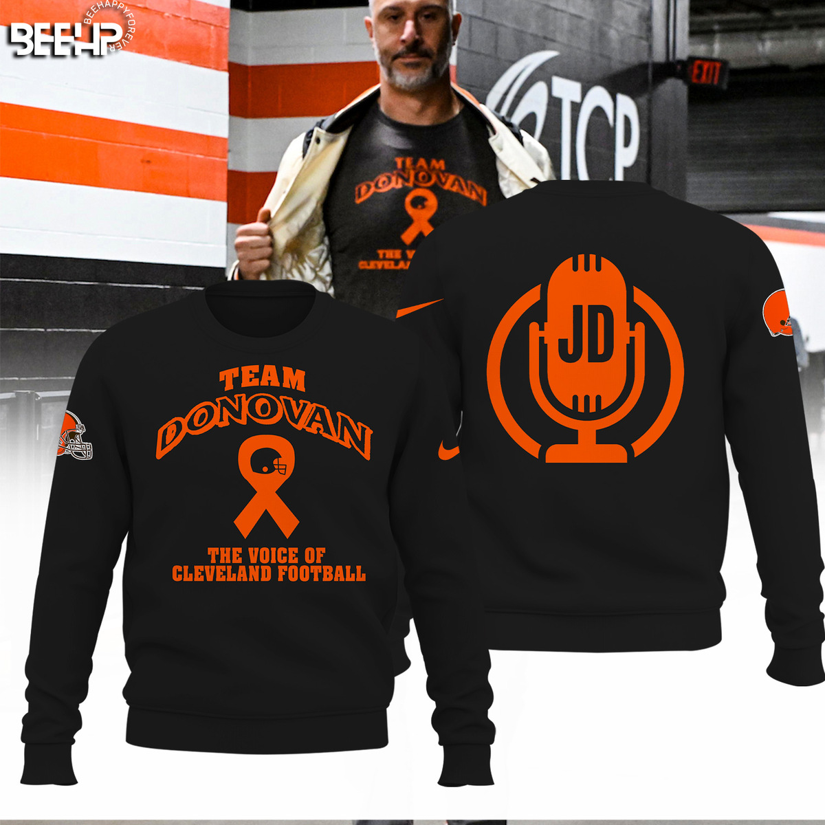 Team Donovan The Voice Of Cleveland Football Shirt - Famjoys Team Donovan The Voice Of Cleveland Football Shirt - Famjoys