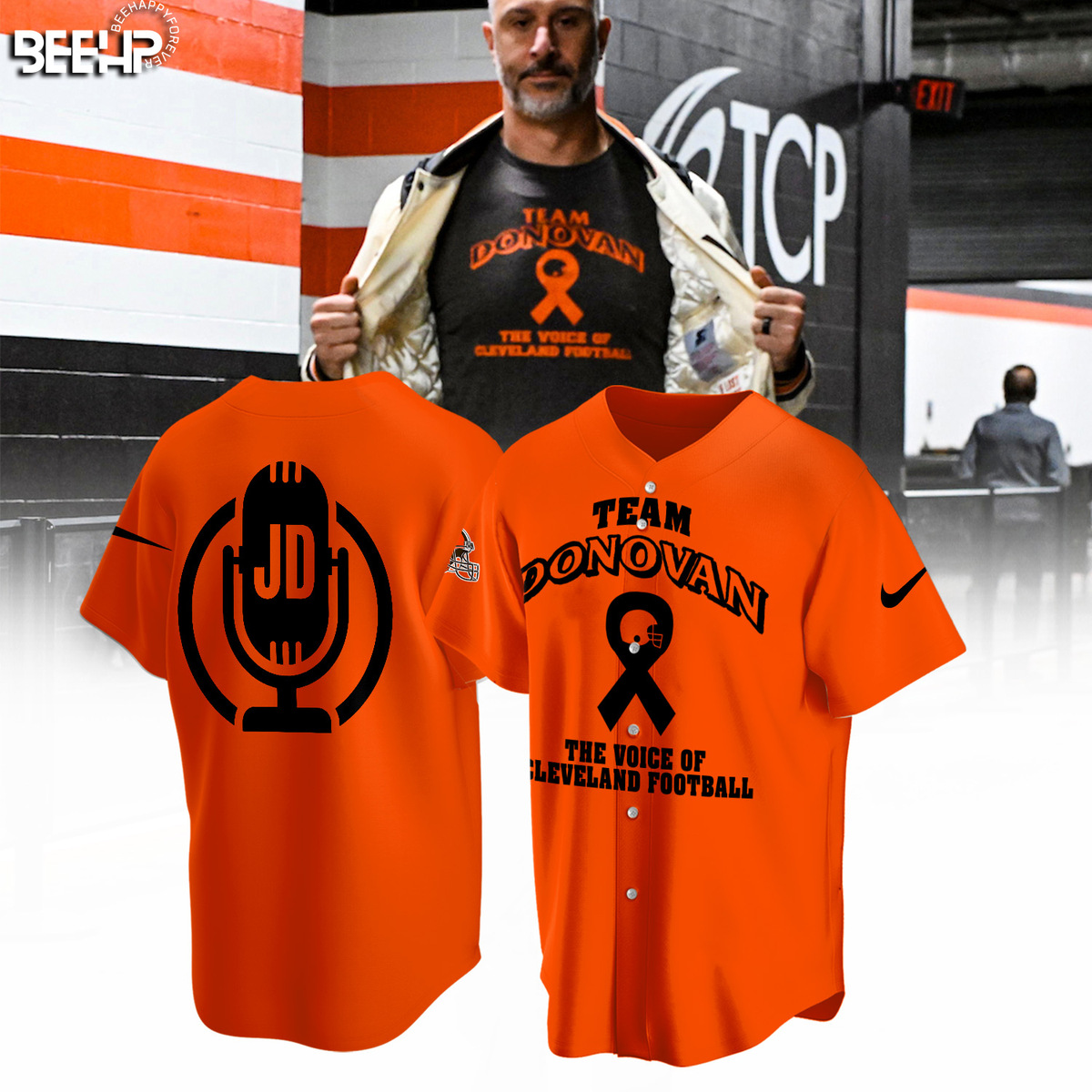 Team Donovan The Voice Of Cleveland Football Shirt - Famjoys Team Donovan The Voice Of Cleveland Football Shirt - Famjoys
