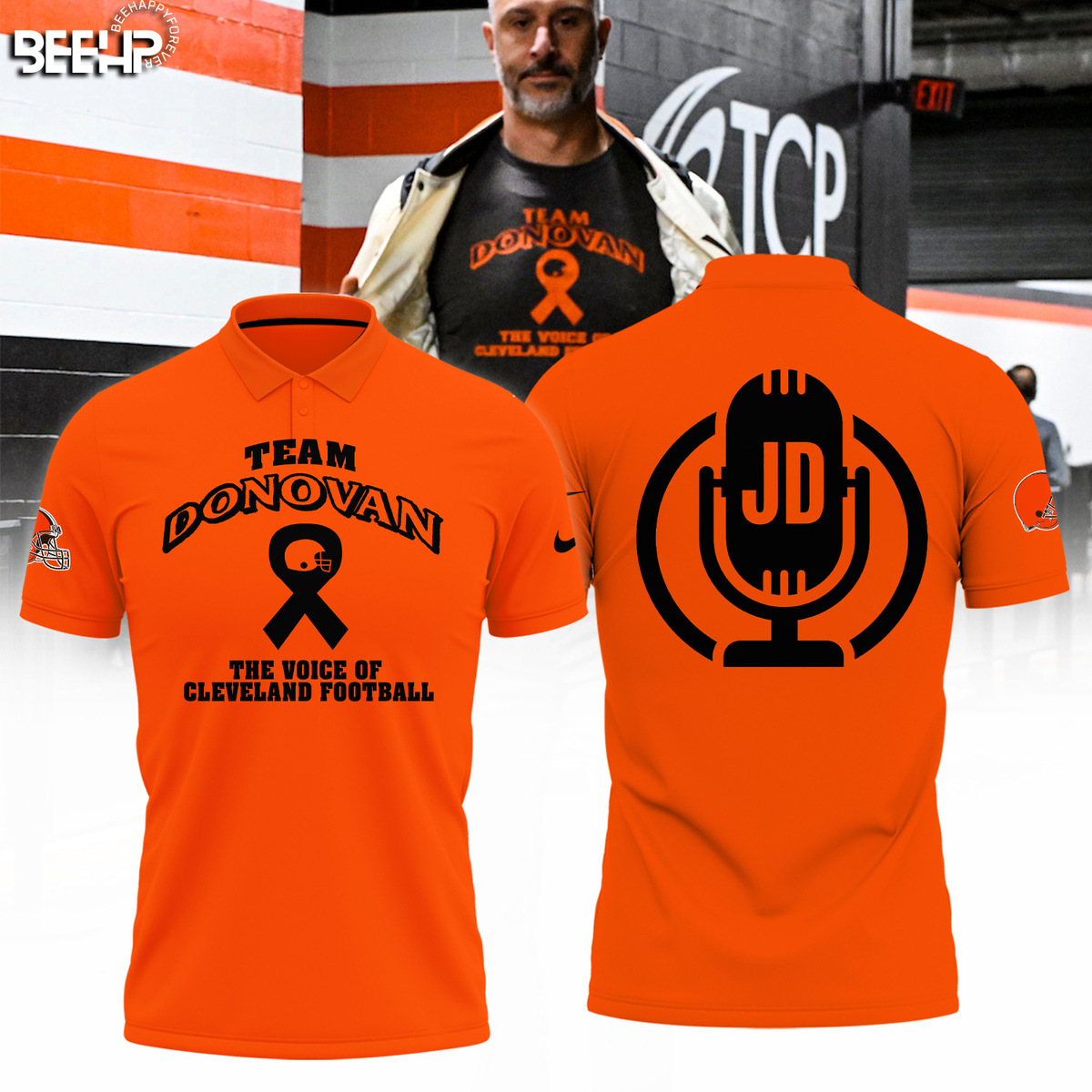 Team Donovan The Voice Of Cleveland Football Shirt - Famjoys Team Donovan The Voice Of Cleveland Football Shirt - Famjoys