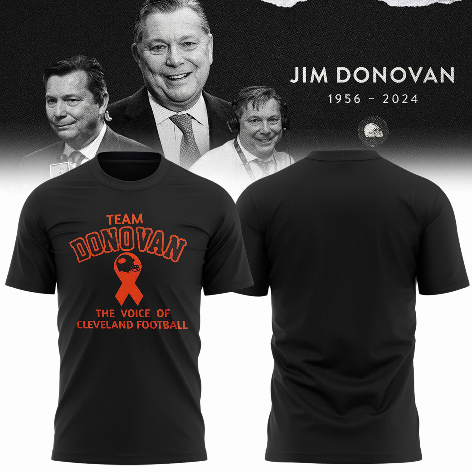 Team Donovan The Voice Of Cleveland Football Shirt - Famjoys Team Donovan The Voice Of Cleveland Football Shirt - Famjoys
