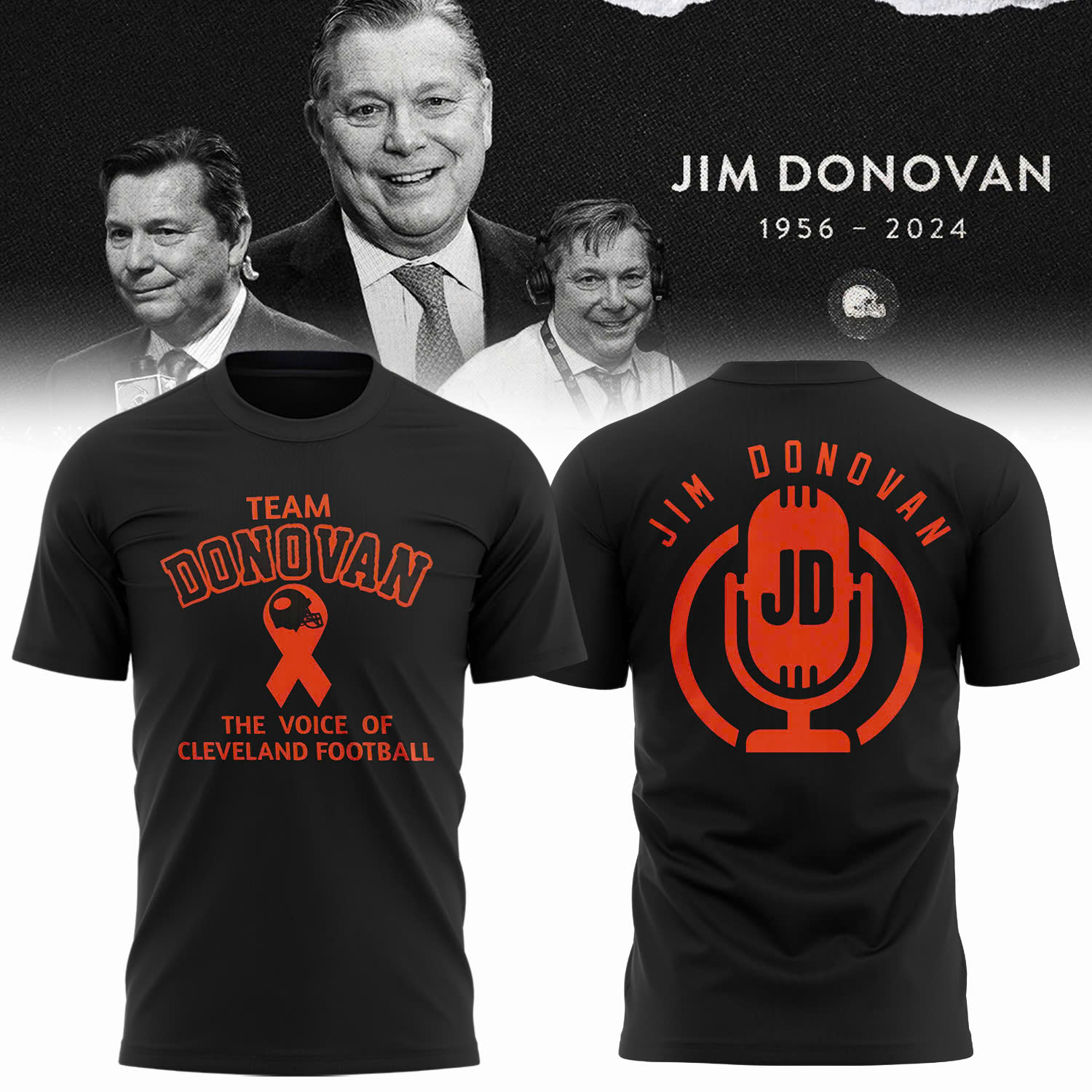 Team Donovan The Voice Of Cleveland Football Shirt V2 - Famjoys Team Donovan The Voice Of Cleveland Football Shirt V2 - Famjoys