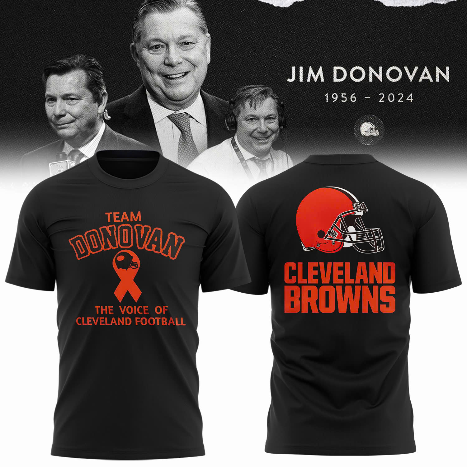 Team Donovan The Voice Of Cleveland Football Shirt V3 - Famjoys Team Donovan The Voice Of Cleveland Football Shirt V3 - Famjoys