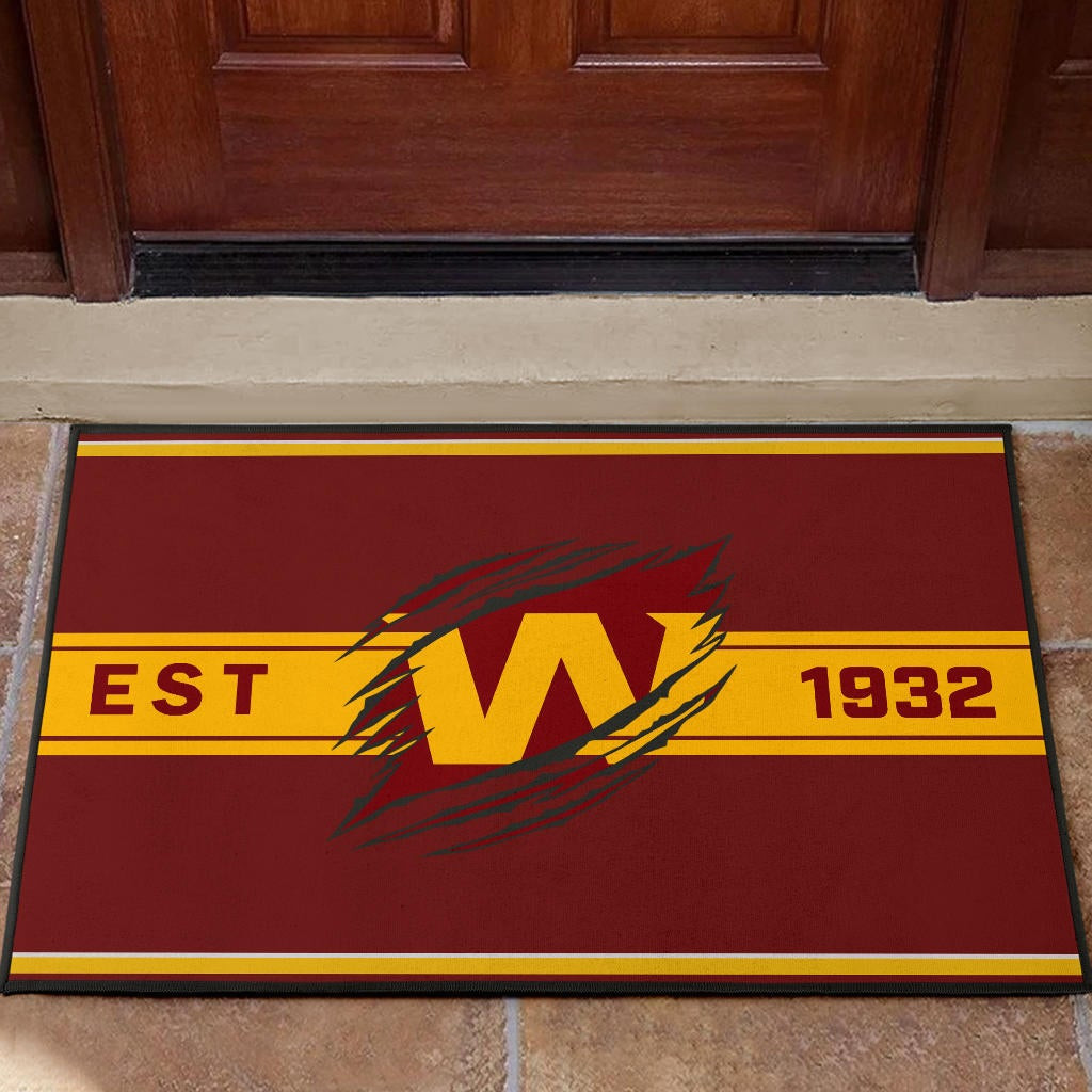 Team Door Mat - Washington W Est 1932 Claw Door Mat - Famjoys Team Door Mat - Washington W Est 1932 Claw Door Mat - Famjoys