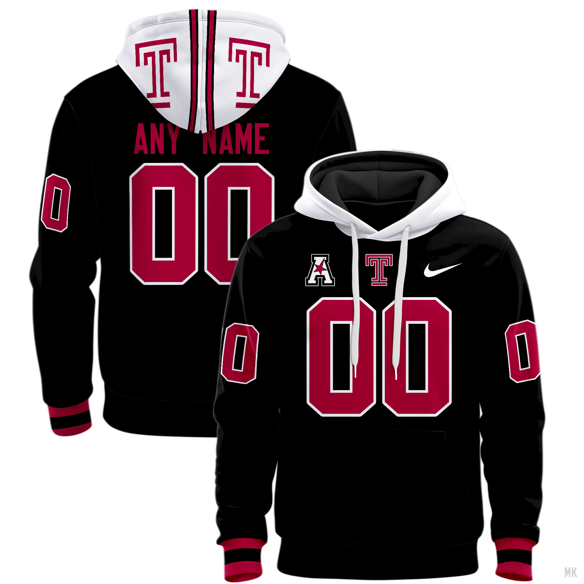 Temple Owls Football Hoodie - Famjoys Temple Owls Football Hoodie - Famjoys