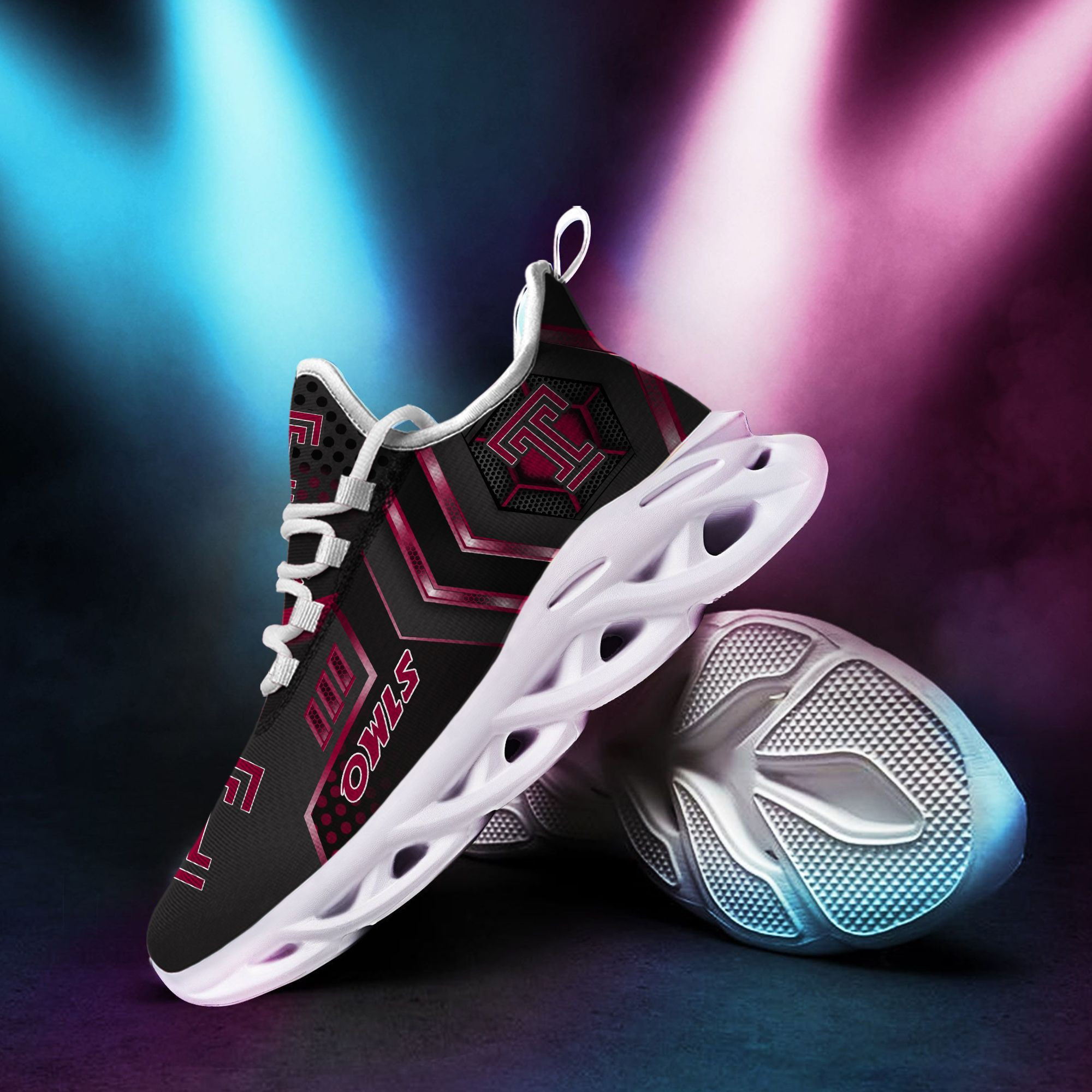 Temple Owls Max Soul Sneakers Shoes - Famjoys Temple Owls Max Soul Sneakers Shoes - Famjoys