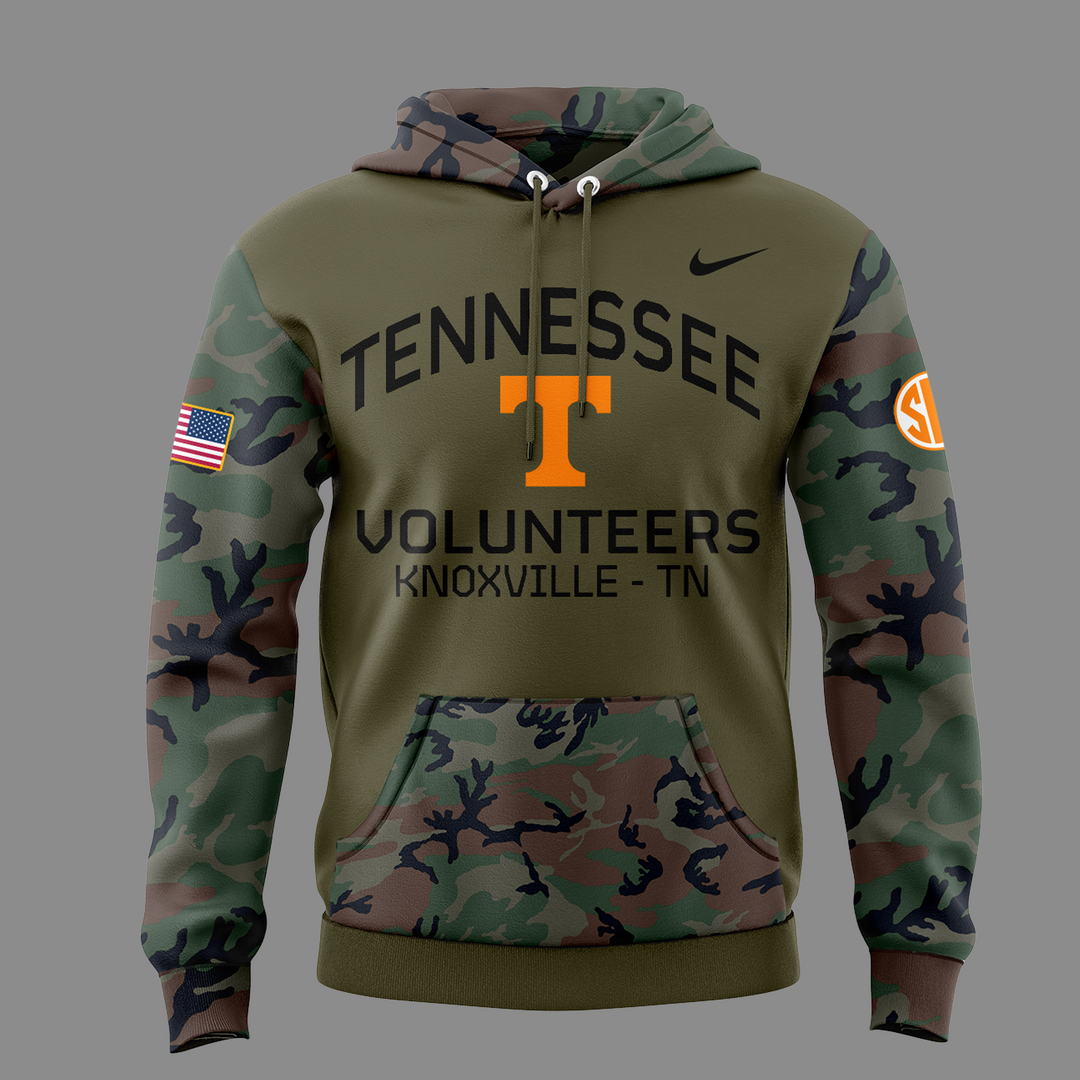 Tennessee Football 2024 Military Appreciation unisex Hoodie - Famjoys Tennessee Football 2024 Military Appreciation unisex Hoodie - Famjoys