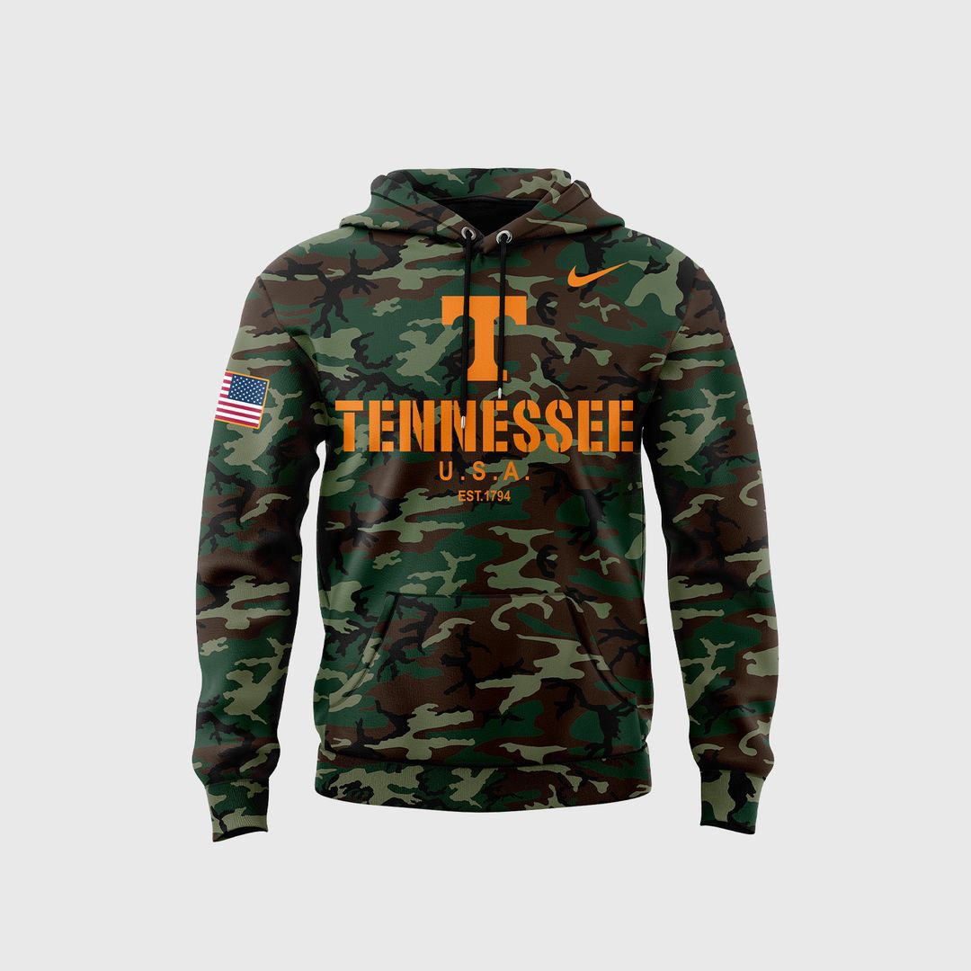 Tennessee Football Camo 2024 Salute to Service Club Fleece Pullover unisex Hoodie - Famjoys Tennessee Football Camo 2024 Salute to Service Club Fleece Pullover unisex Hoodie - Famjoys