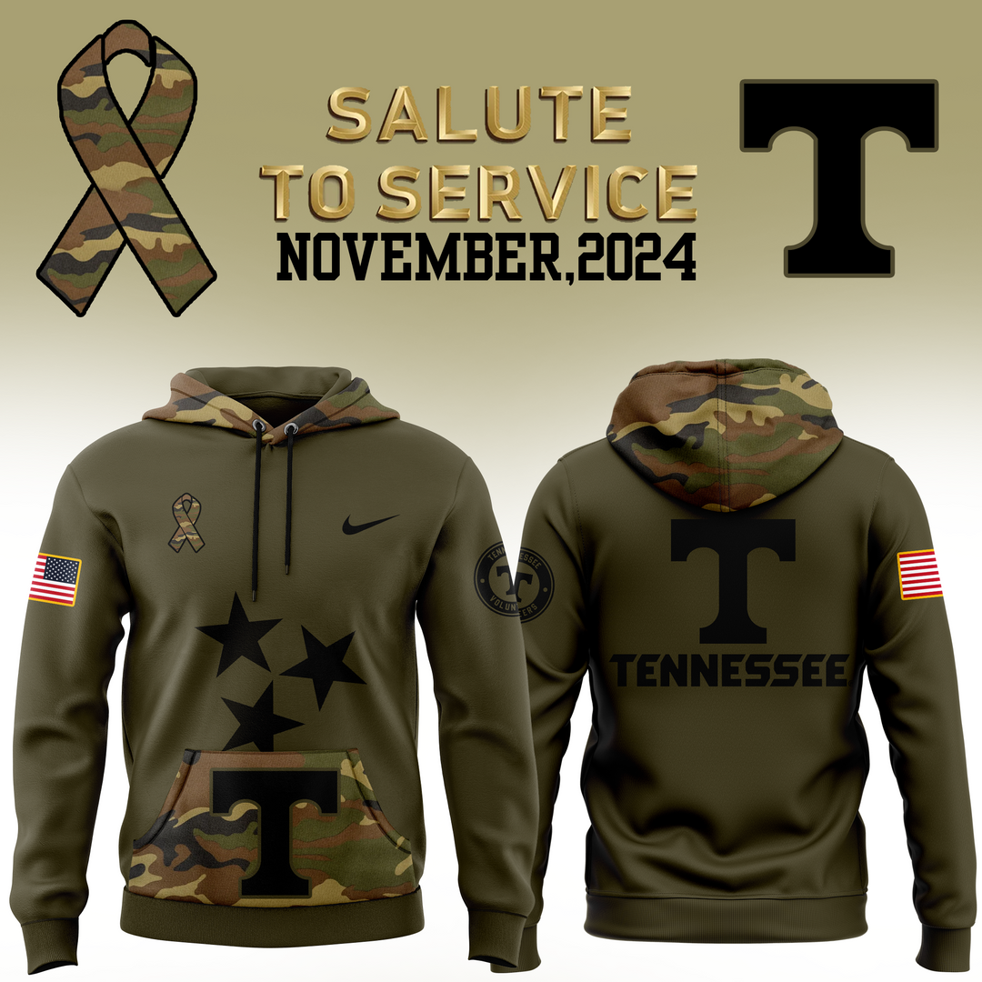Tennessee Football Camo 2024 Salute to Service Club Fleece Pullover unisex Hoodie - Famjoys Tennessee Football Camo 2024 Salute to Service Club Fleece Pullover unisex Hoodie - Famjoys