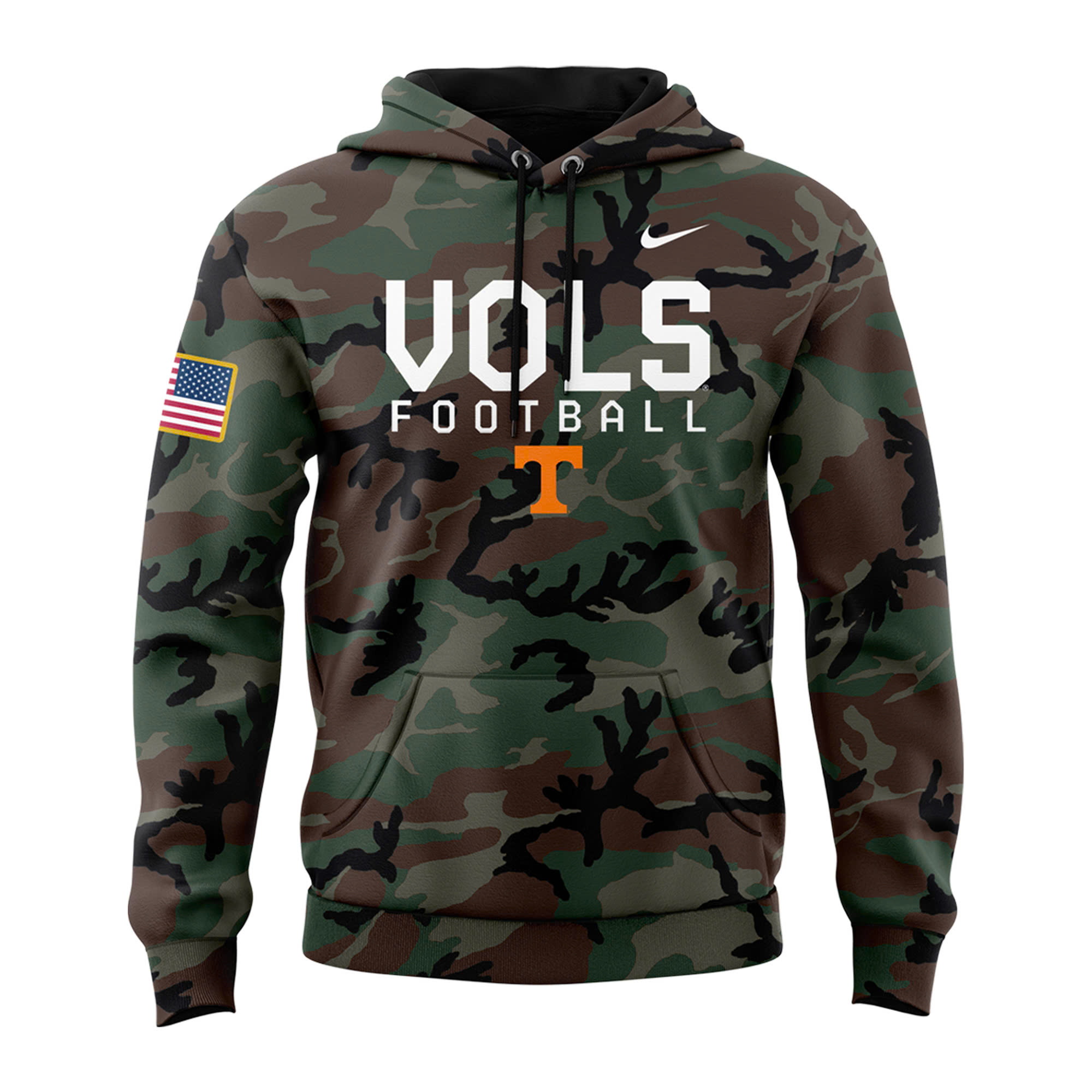Tennessee Football Camo Salute to Service Club Fleece Pullover Hoodie - Famjoys Tennessee Football Camo Salute to Service Club Fleece Pullover Hoodie - Famjoys