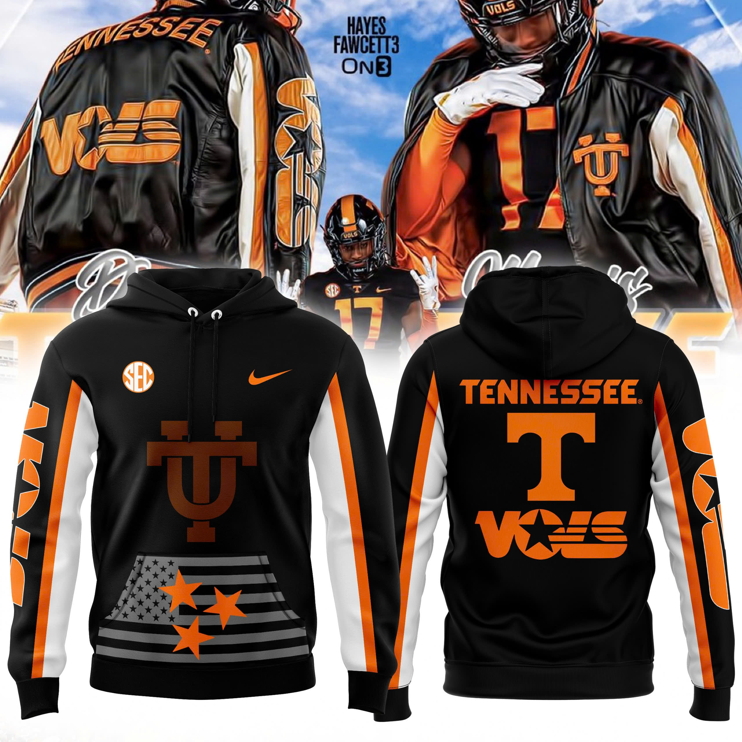 Tennessee Football x DAUNE MORRIS New Hoodie - Famjoys Tennessee Football x DAUNE MORRIS New Hoodie - Famjoys