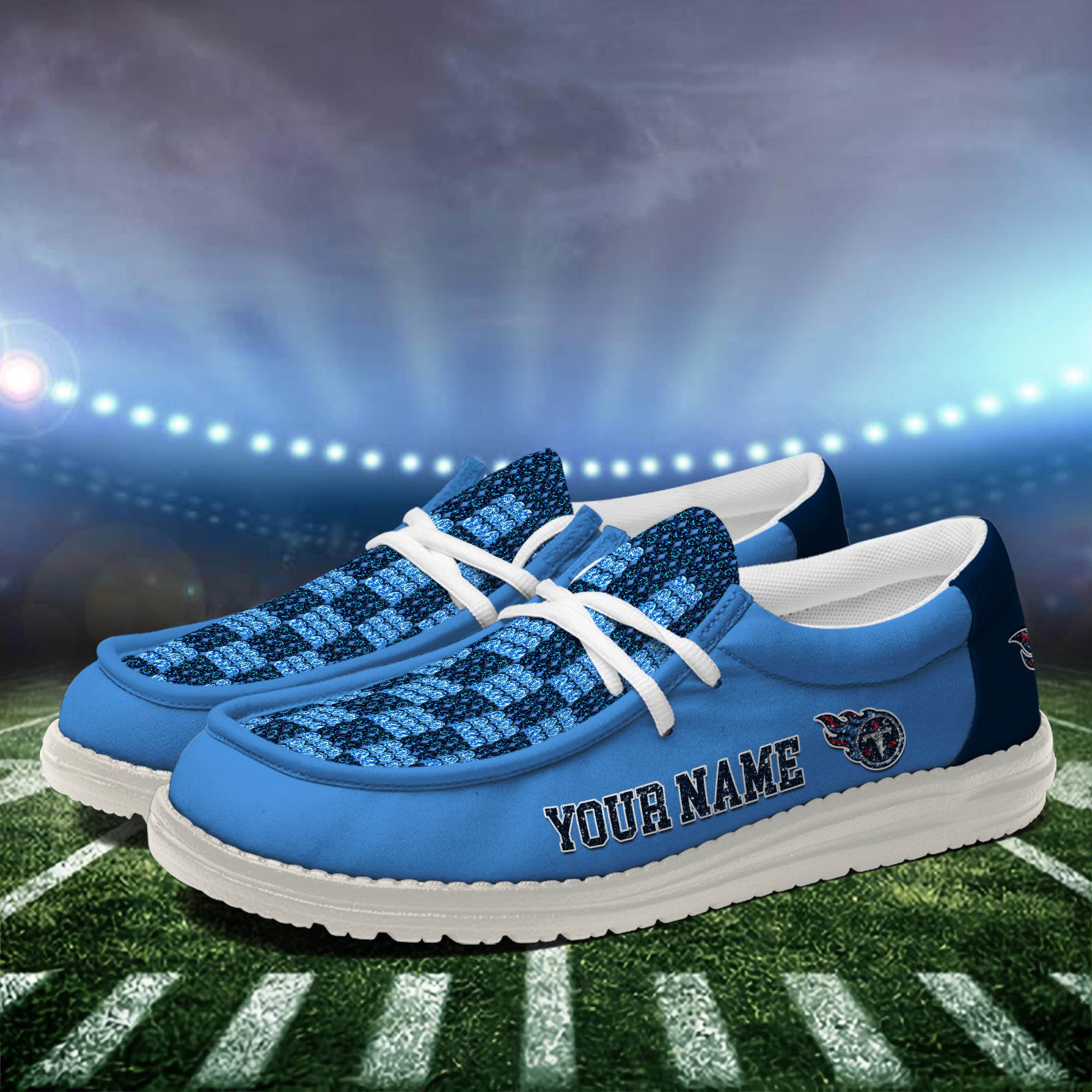 Tennessee Titans 32 Teams HeyDude Canvas Loafer Shoes Personalized Your Name - Famjoys Tennessee Titans 32 Teams HeyDude Canvas Loafer Shoes Personalized Your Name - Famjoys
