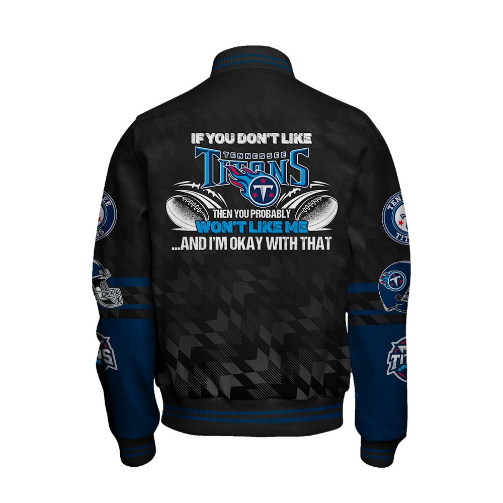 Tennessee Titans American Football Conference Unisex Varsity Jacket V12 - Famjoys Tennessee Titans American Football Conference Unisex Varsity Jacket V12 - Famjoys