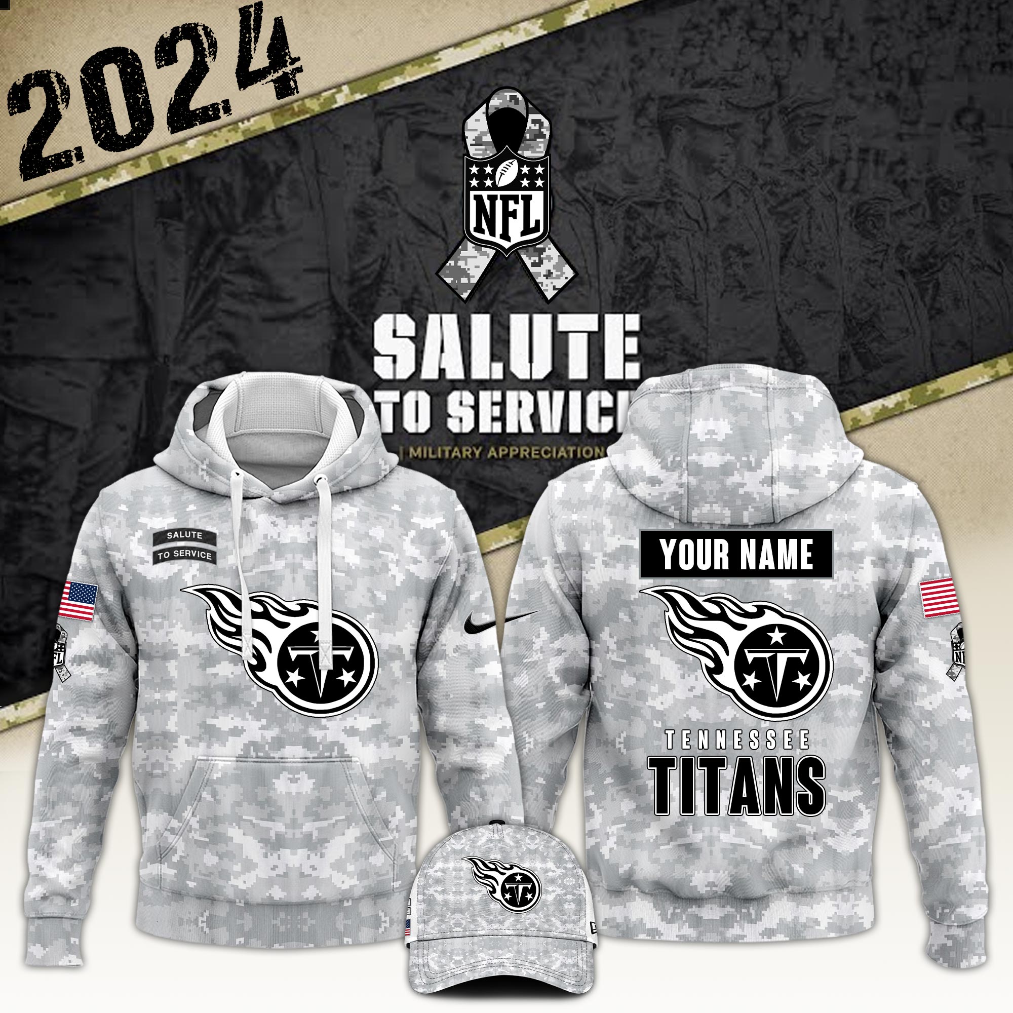 Tennessee Titans Arctic Camo Salute to Service Club Hoodie 2024 - Famjoys Tennessee Titans Arctic Camo Salute to Service Club Hoodie 2024 - Famjoys