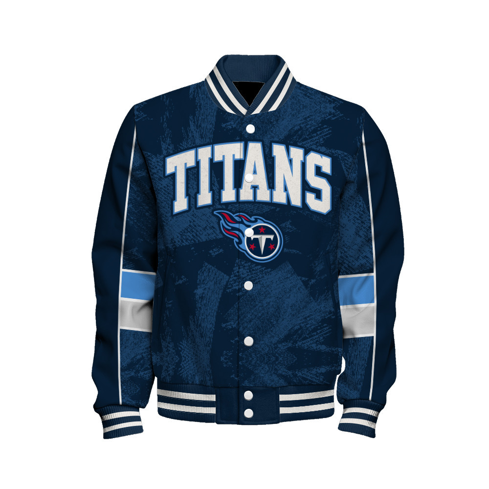 Tennessee Titans - Cheering Symbols Unisex Varsity Jacket - Famjoys Tennessee Titans - Cheering Symbols Unisex Varsity Jacket - Famjoys
