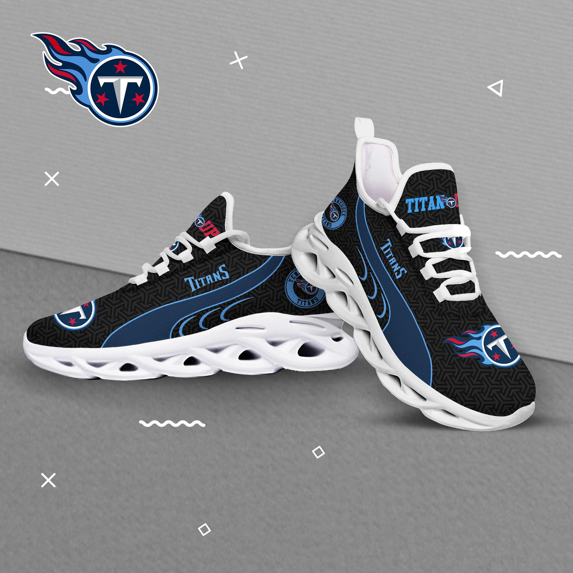 Tennessee Titans Clunky Shoes T-42107 - Famjoys Tennessee Titans Clunky Shoes T-42107 - Famjoys