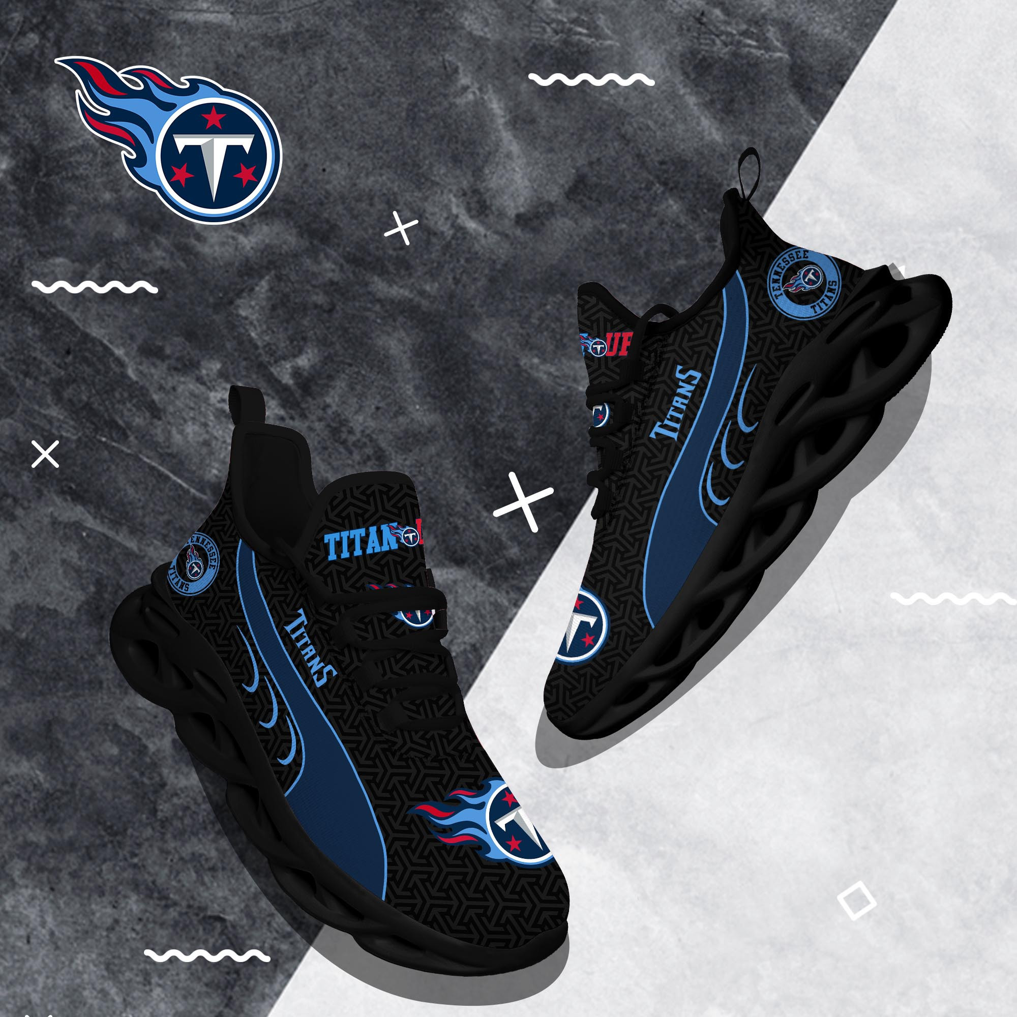 Tennessee Titans Clunky Shoes T-42107 - Famjoys Tennessee Titans Clunky Shoes T-42107 - Famjoys