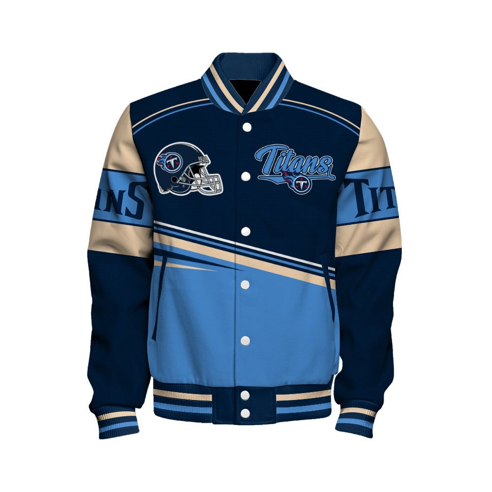 Tennessee Titans - Dare To Be Different Unisex Varsity Jacket - Famjoys Tennessee Titans - Dare To Be Different Unisex Varsity Jacket - Famjoys