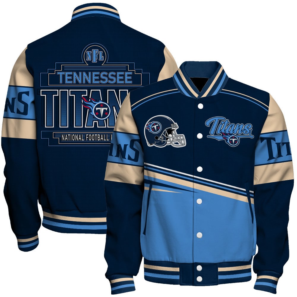 Tennessee Titans - Dare To Be Different Unisex Varsity Jacket - Famjoys Tennessee Titans - Dare To Be Different Unisex Varsity Jacket - Famjoys