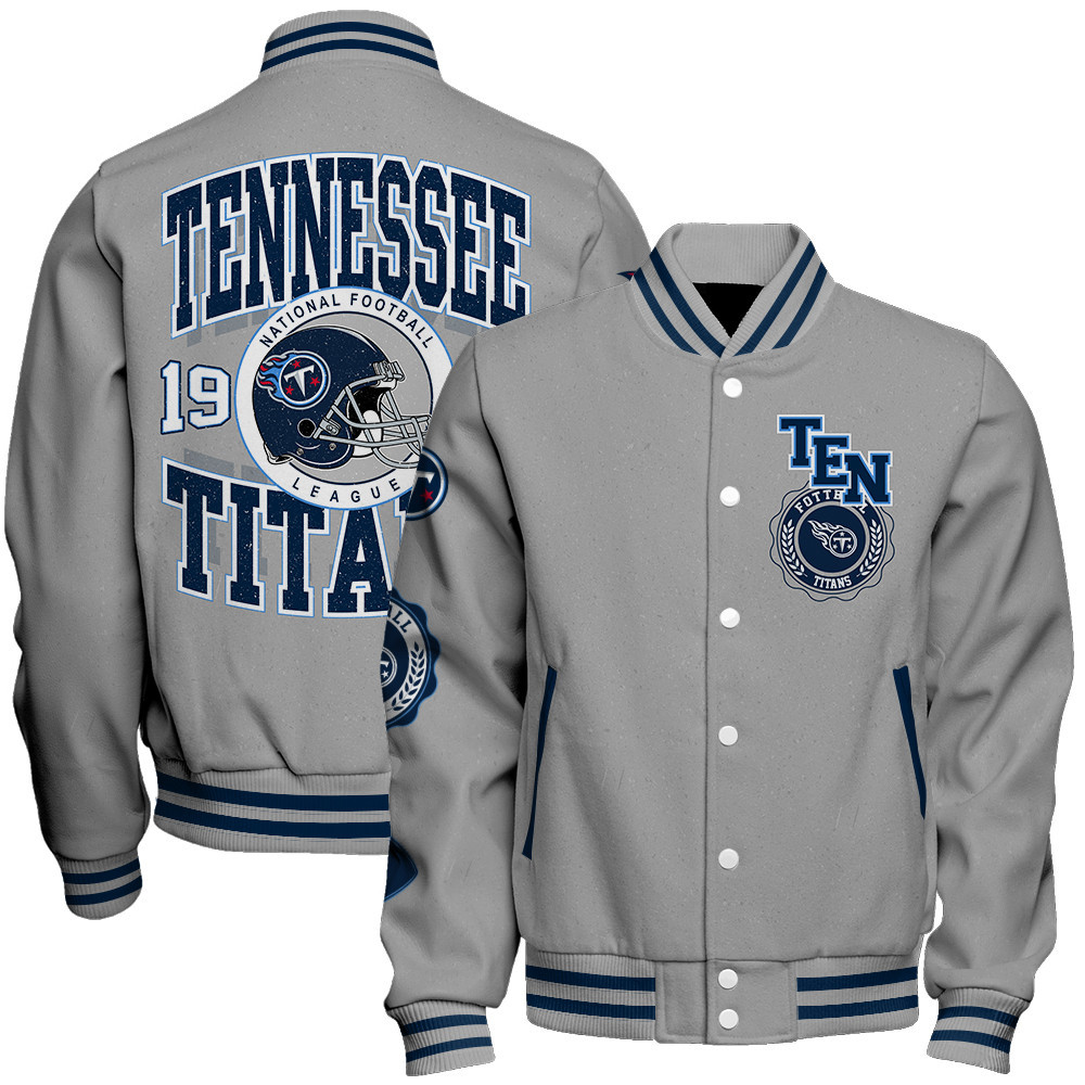 Tennessee Titans - Feel The Power Unisex Varsity Jacket - Famjoys Tennessee Titans - Feel The Power Unisex Varsity Jacket - Famjoys