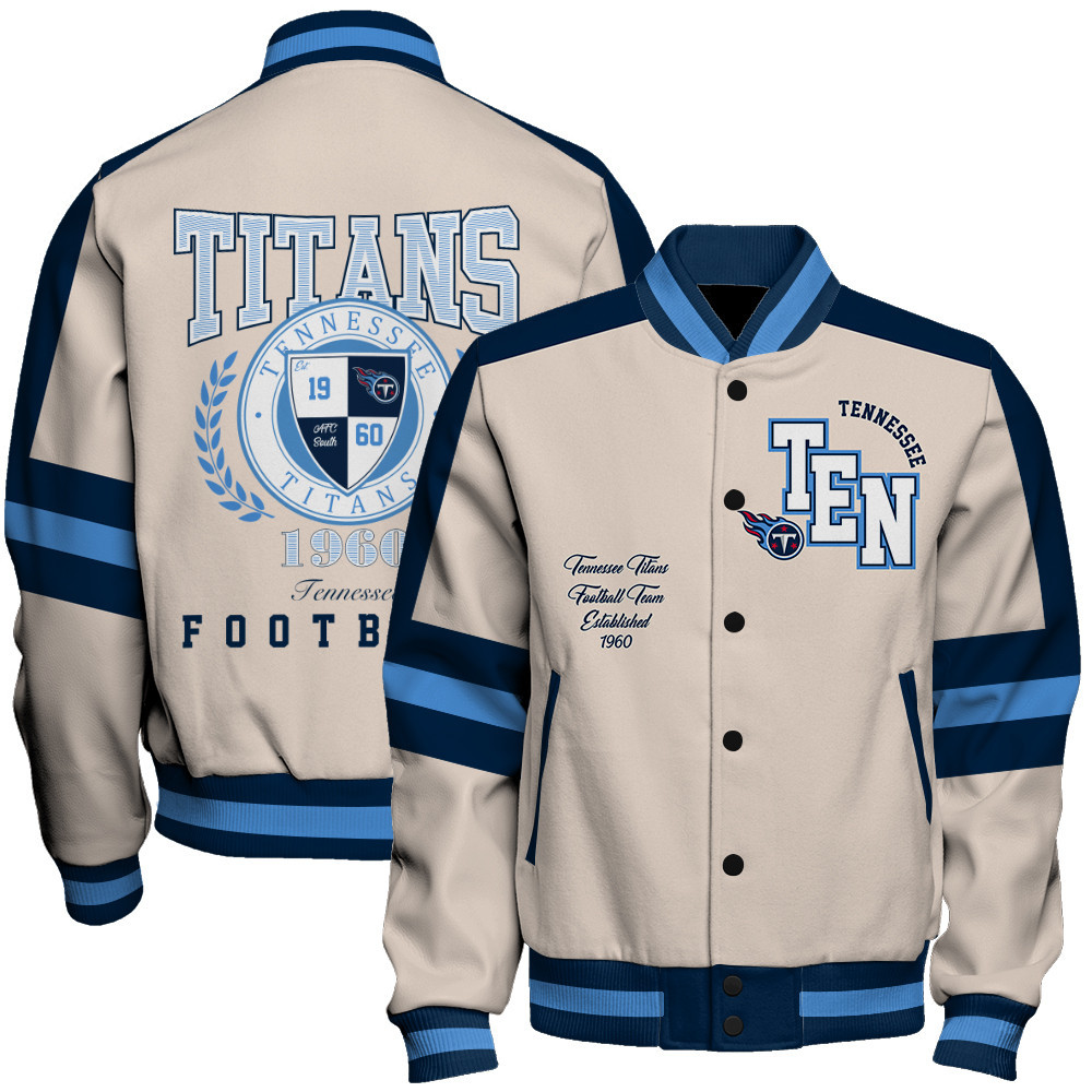 Tennessee Titans - Feel The Power Unisex Varsity Jacket