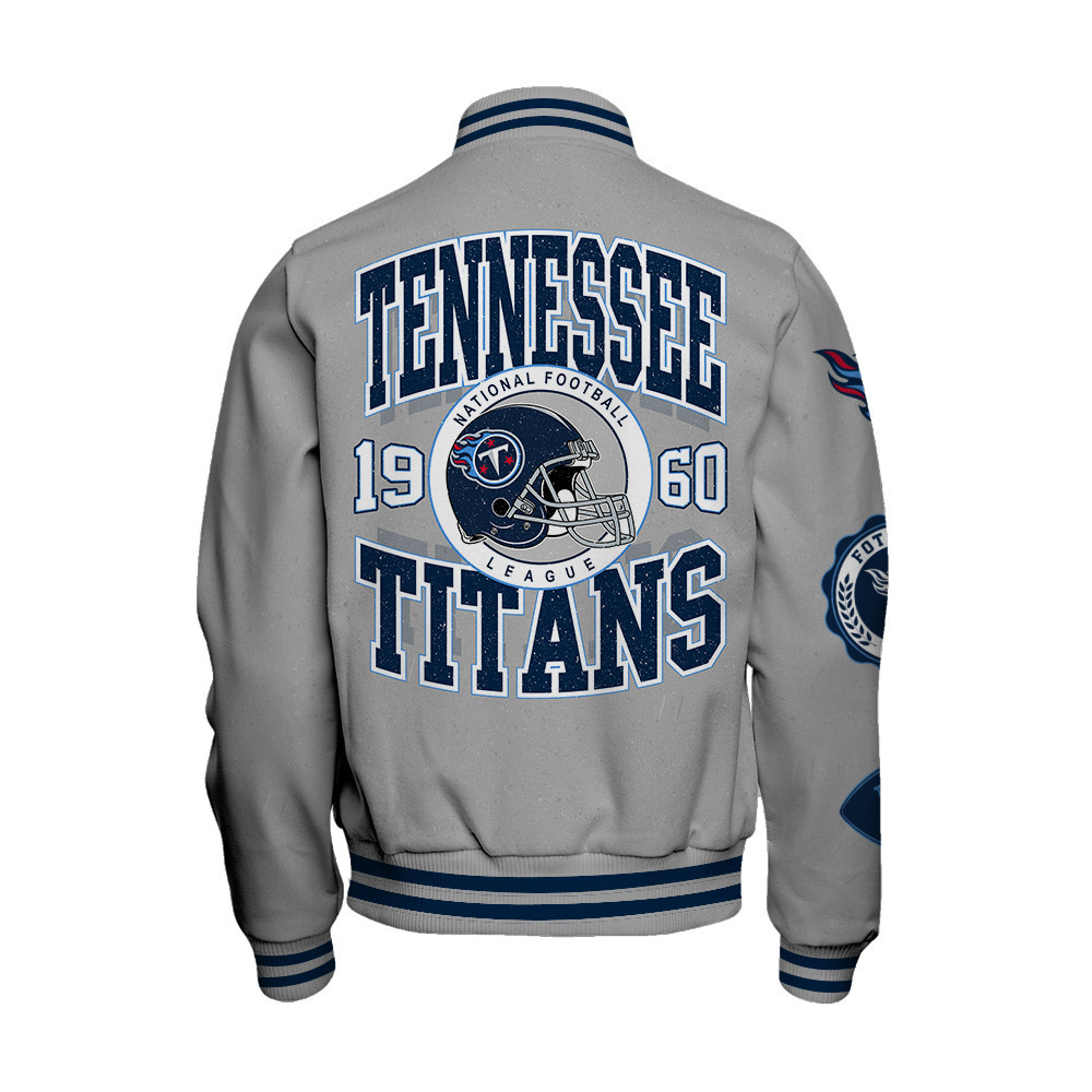 Tennessee Titans - Feel The Power Unisex Varsity Jacket - Famjoys Tennessee Titans - Feel The Power Unisex Varsity Jacket - Famjoys