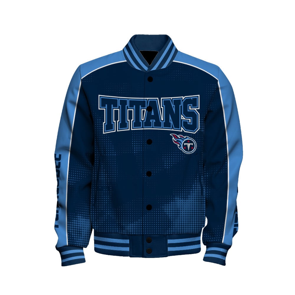Tennessee Titans - Heart Beats In Unison Unisex Varsity Jacket - Famjoys Tennessee Titans - Heart Beats In Unison Unisex Varsity Jacket - Famjoys