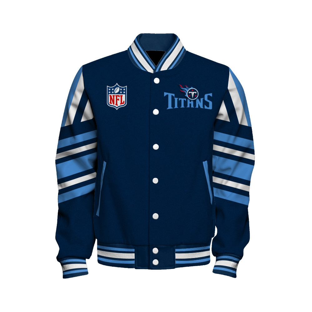 Tennessee Titans - Immortal Faith Unisex Varsity Jacket - Famjoys Tennessee Titans - Immortal Faith Unisex Varsity Jacket - Famjoys