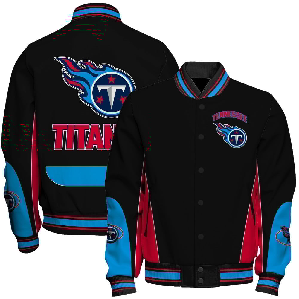 Tennessee Titans - In Sync With The Home Team Unisex Varsity Jacket - Famjoys Tennessee Titans - In Sync With The Home Team Unisex Varsity Jacket - Famjoys