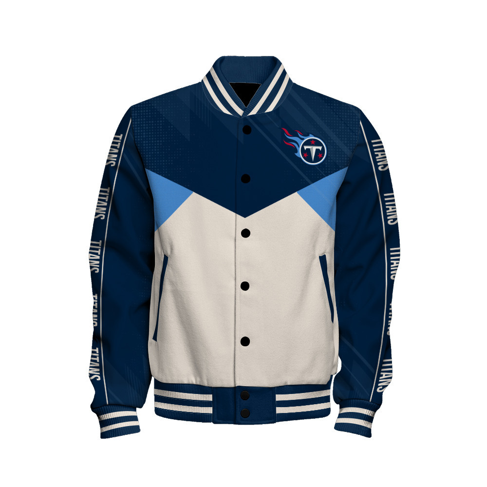 Tennessee Titans - Personality, Outstanding Unisex Varsity Jacket - Famjoys Tennessee Titans - Personality, Outstanding Unisex Varsity Jacket - Famjoys