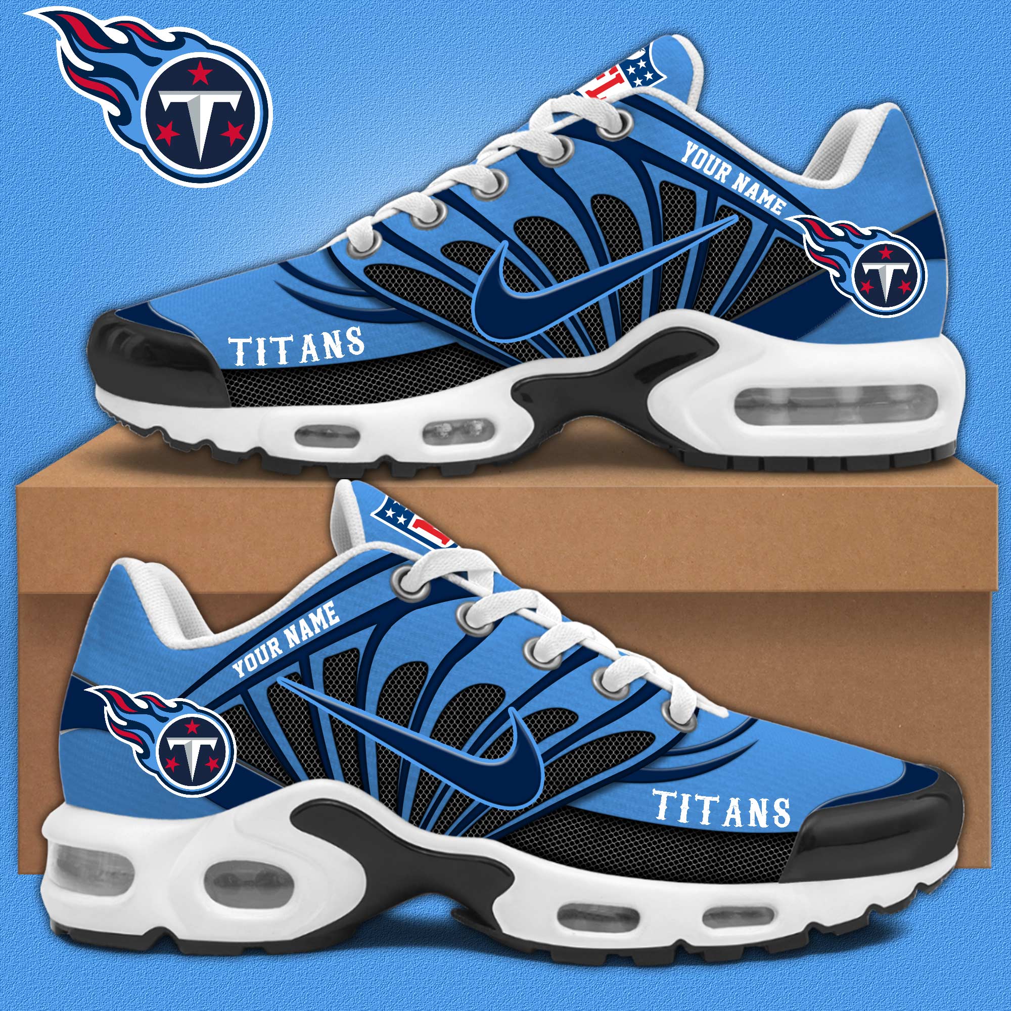Tennessee Titans Personalized Shoes - Famjoys Tennessee Titans Personalized Shoes - Famjoys