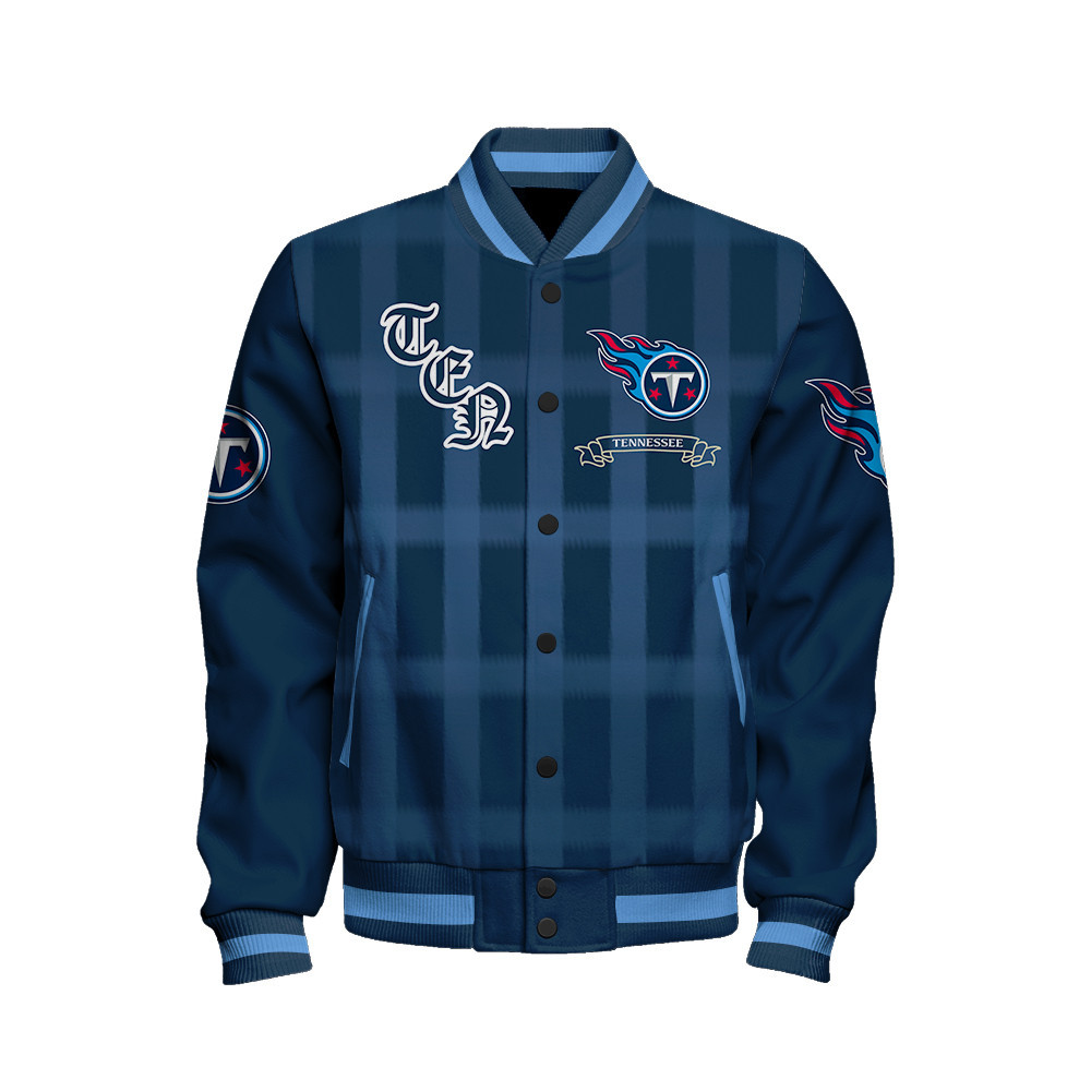 Tennessee Titans - Unforgettable Memories Unisex Varsity Jacket - Famjoys Tennessee Titans - Unforgettable Memories Unisex Varsity Jacket - Famjoys