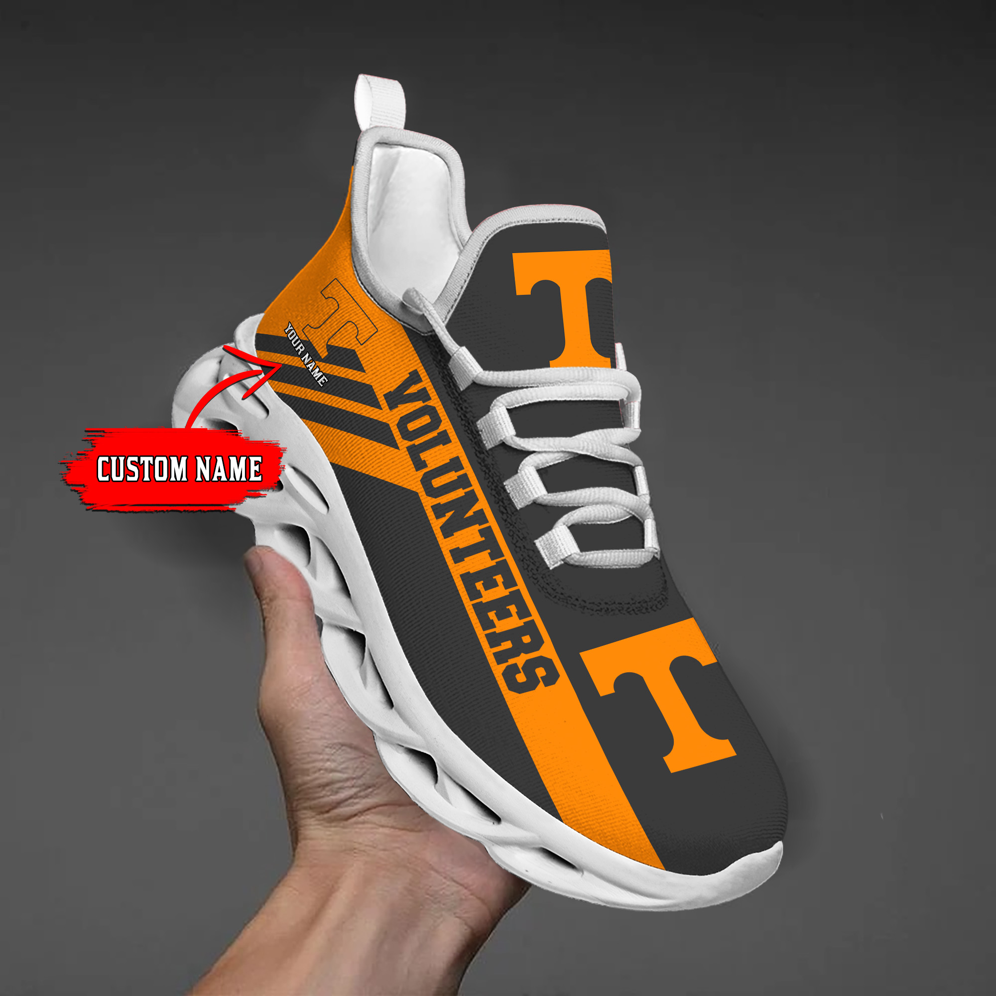 Tennessee Volunteers Custom Name PERSONALIZED MAX SOUL SHOES DS004 - Famjoys Tennessee Volunteers Custom Name PERSONALIZED MAX SOUL SHOES DS004 - Famjoys