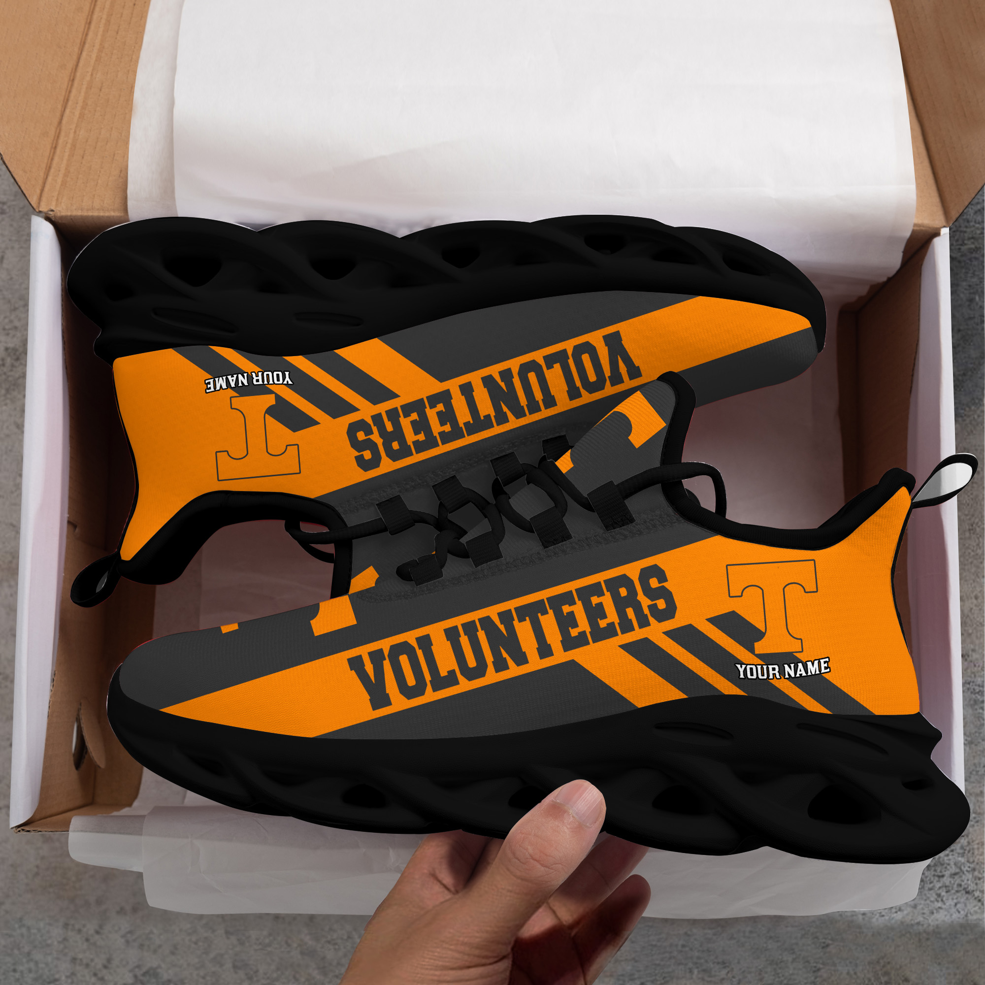 Tennessee Volunteers Custom Name PERSONALIZED MAX SOUL SHOES DS004 - Famjoys Tennessee Volunteers Custom Name PERSONALIZED MAX SOUL SHOES DS004 - Famjoys