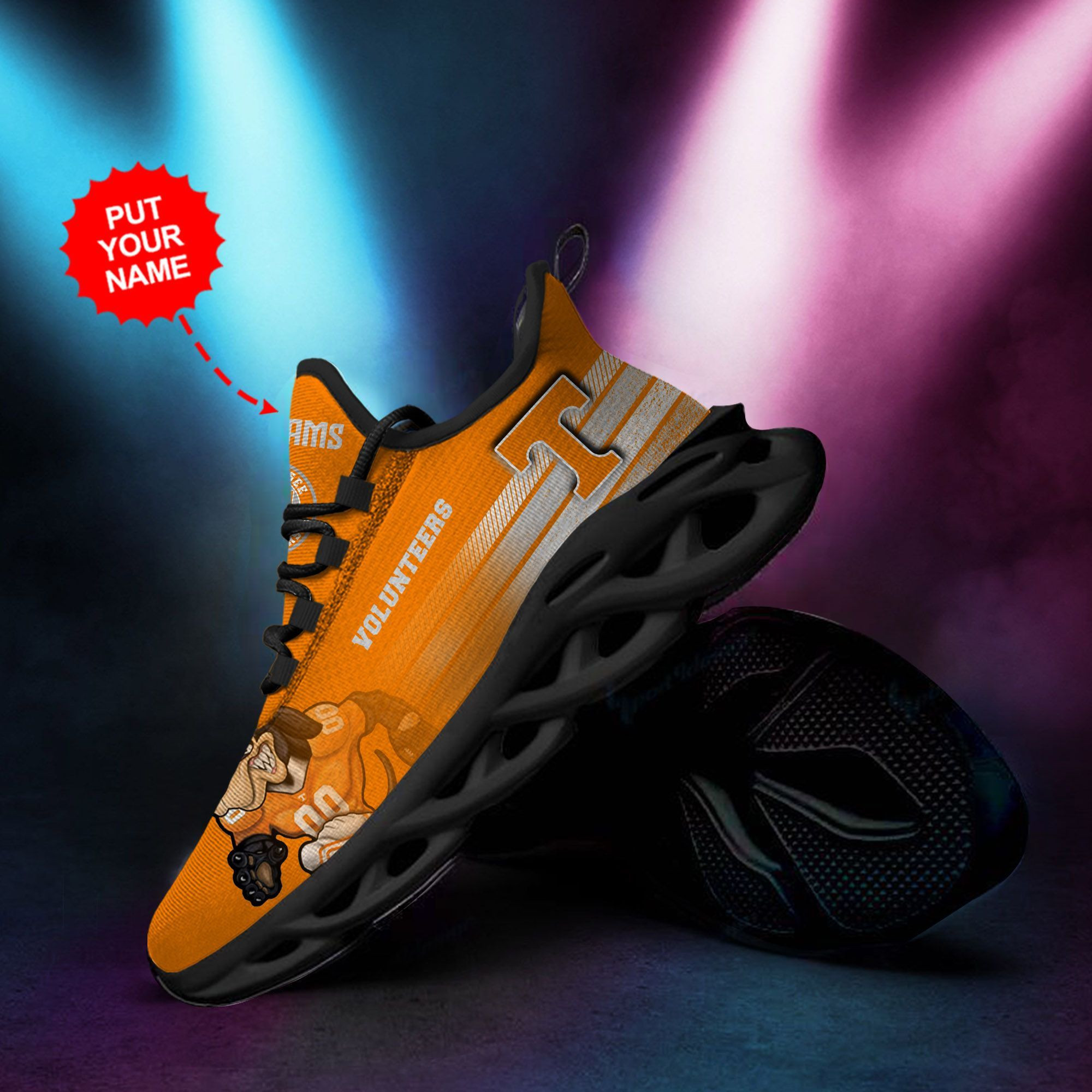 Tennessee Volunteers Custom Personalized Max Soul Sneakers Shoes - Famjoys Tennessee Volunteers Custom Personalized Max Soul Sneakers Shoes - Famjoys