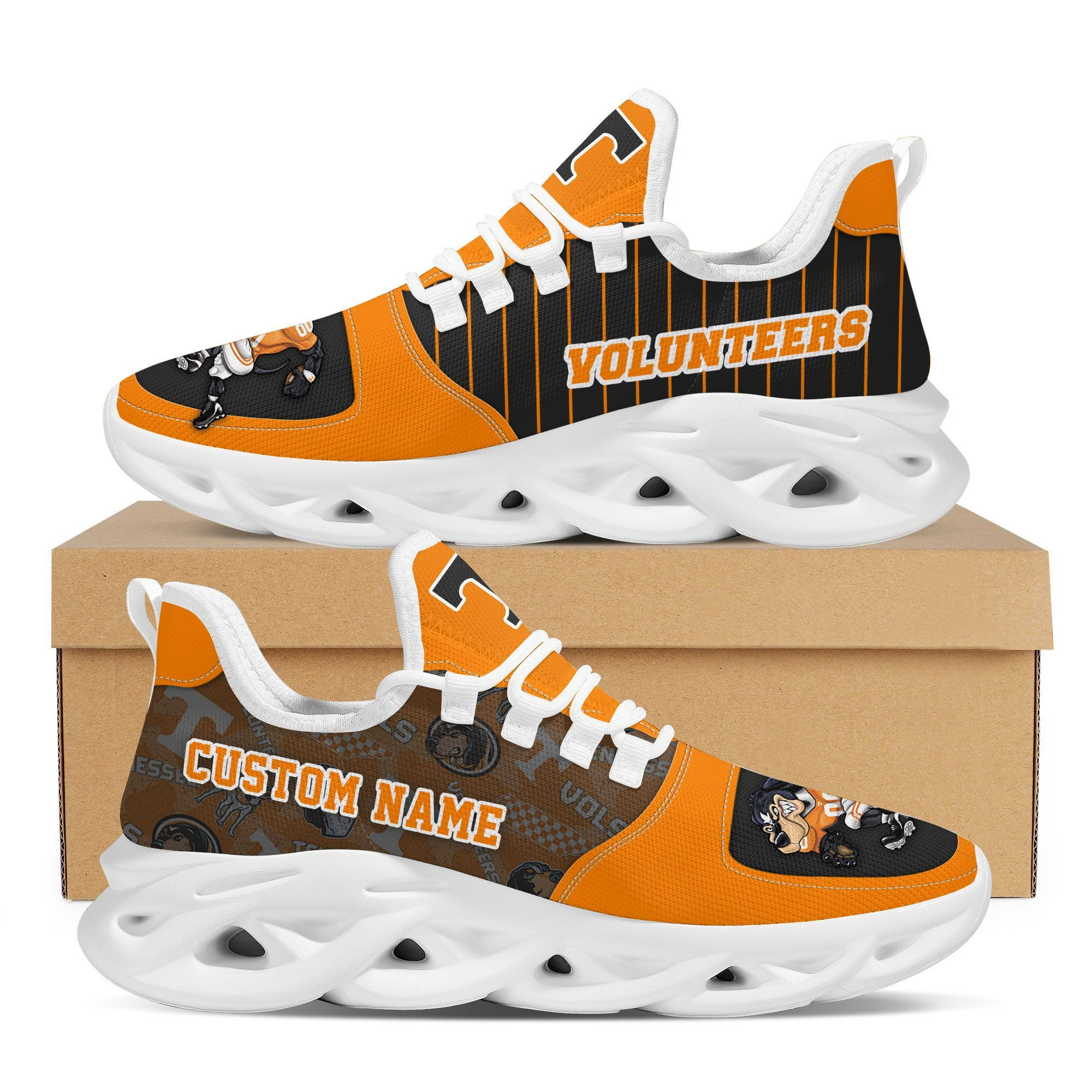 Tennessee Volunteers Custom Personalized Max Soul Sneakers Shoes - Famjoys Tennessee Volunteers Custom Personalized Max Soul Sneakers Shoes - Famjoys
