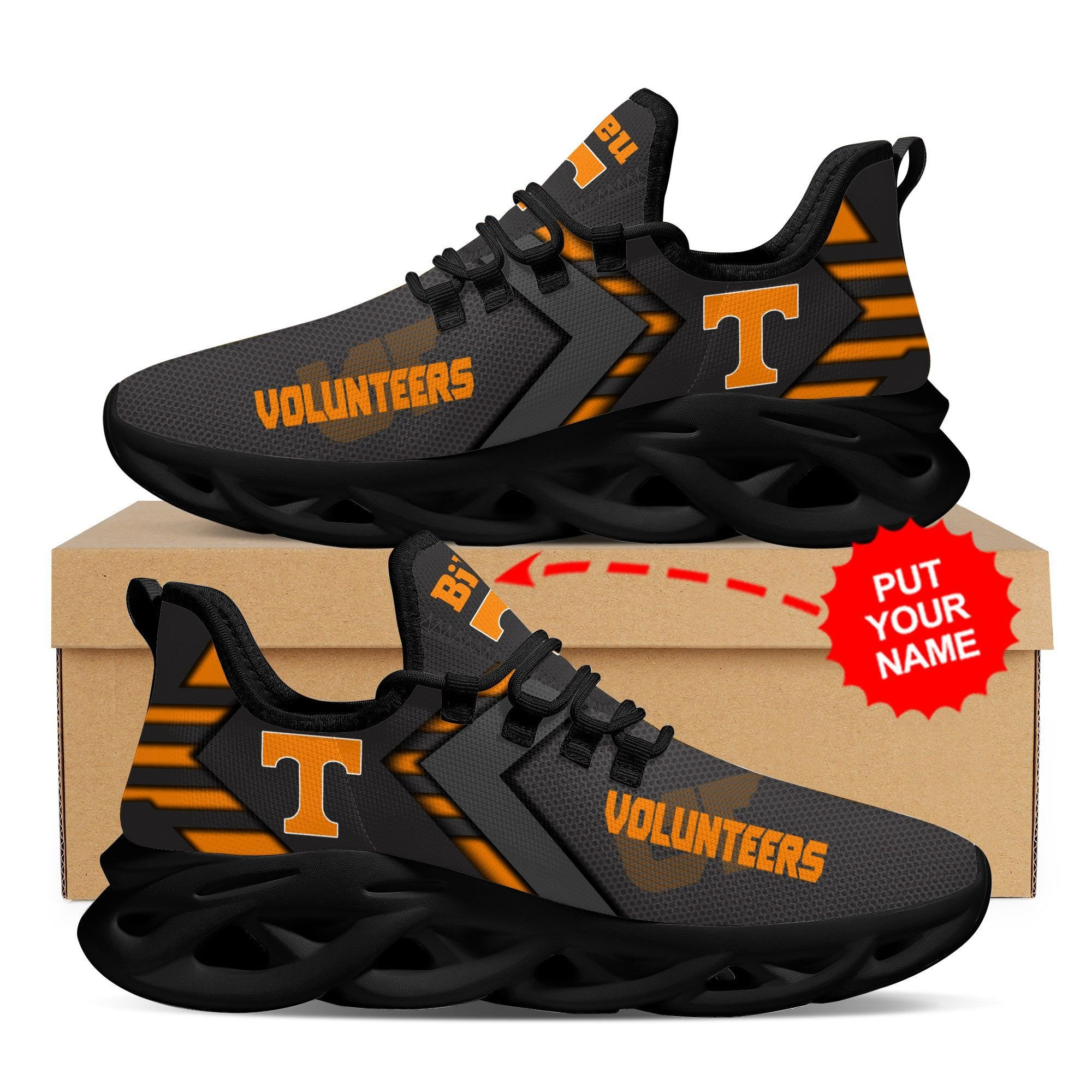 Tennessee Volunteers Custom Personalized Max Soul Sneakers Shoes - Famjoys Tennessee Volunteers Custom Personalized Max Soul Sneakers Shoes - Famjoys