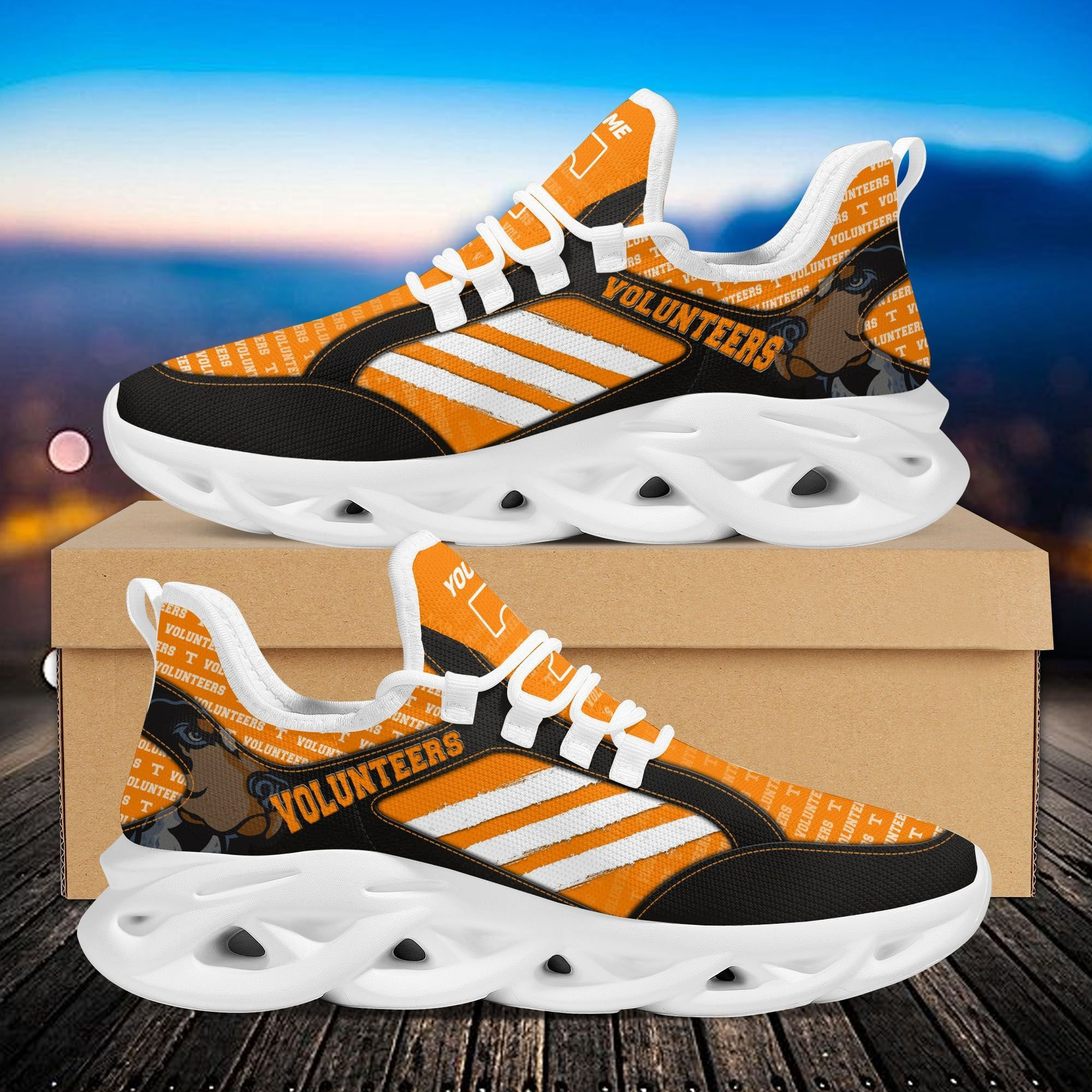 Tennessee Volunteers Custom Personalized Max Soul Sneakers Shoes - Famjoys Tennessee Volunteers Custom Personalized Max Soul Sneakers Shoes - Famjoys