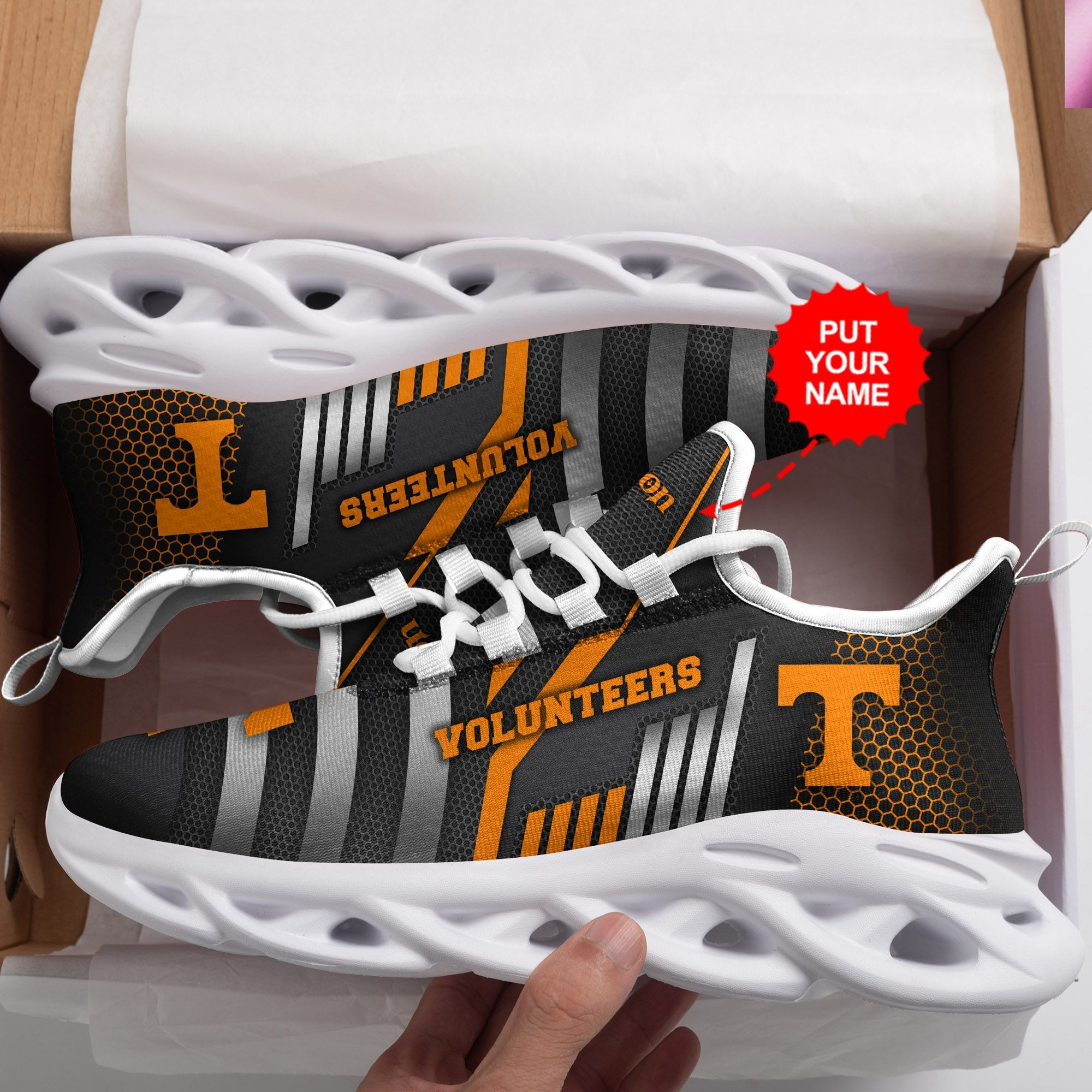 Tennessee Volunteers Custom Personalized Max Soul Sneakers Shoes - Famjoys Tennessee Volunteers Custom Personalized Max Soul Sneakers Shoes - Famjoys