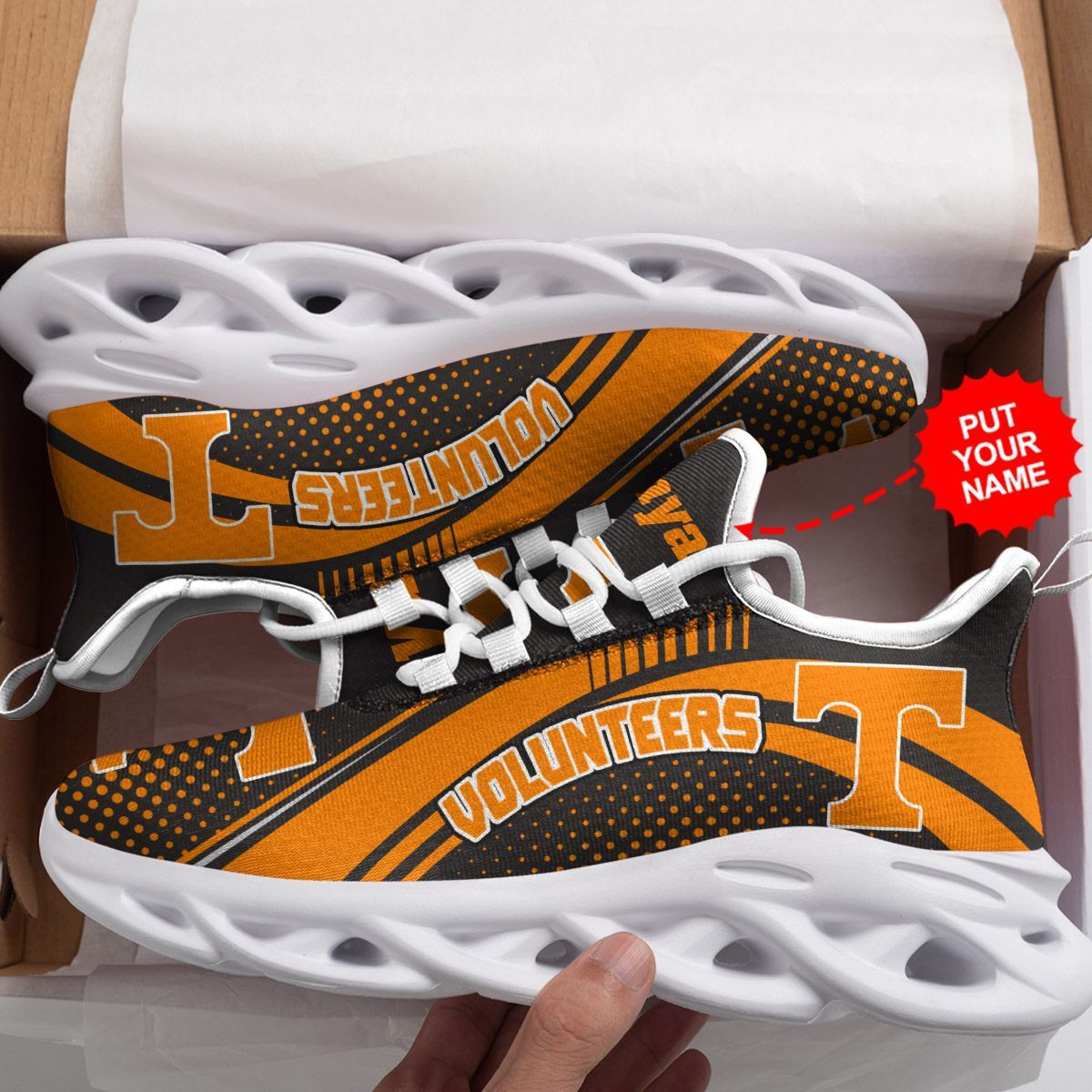 Tennessee Volunteers Custom Personalized Max Soul Sneakers Shoes - Famjoys Tennessee Volunteers Custom Personalized Max Soul Sneakers Shoes - Famjoys