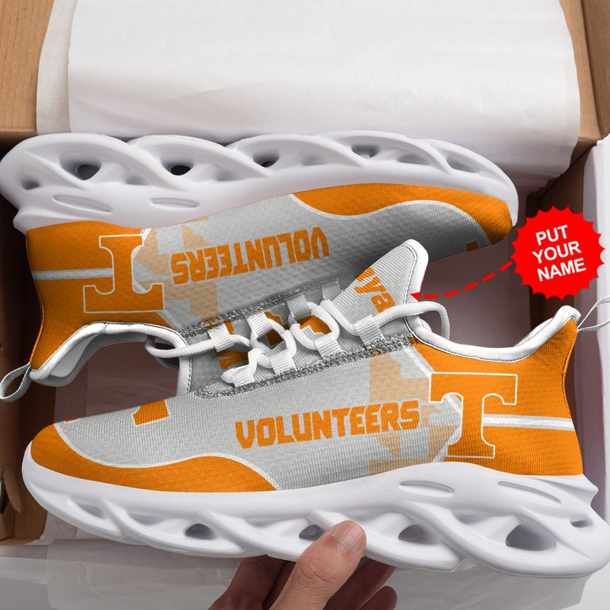 Tennessee Volunteers Custom Personalized Max Soul Sneakers Shoes - Famjoys Tennessee Volunteers Custom Personalized Max Soul Sneakers Shoes - Famjoys