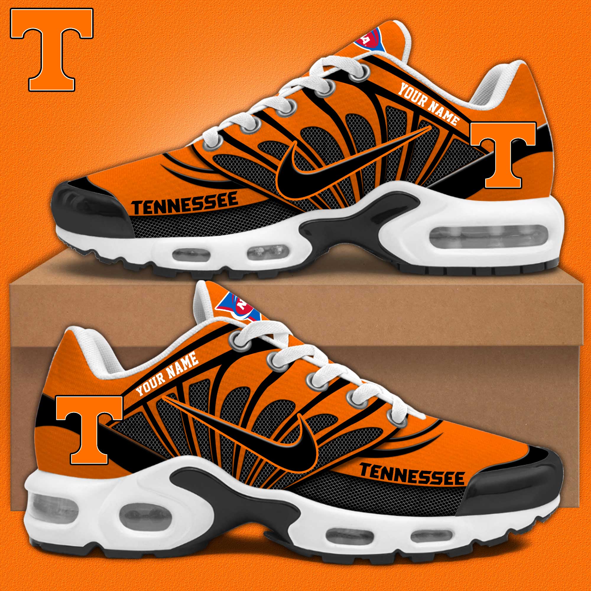 Tennessee Volunteers Football Air Max Plus Sneakers - Famjoys Tennessee Volunteers Football Air Max Plus Sneakers - Famjoys
