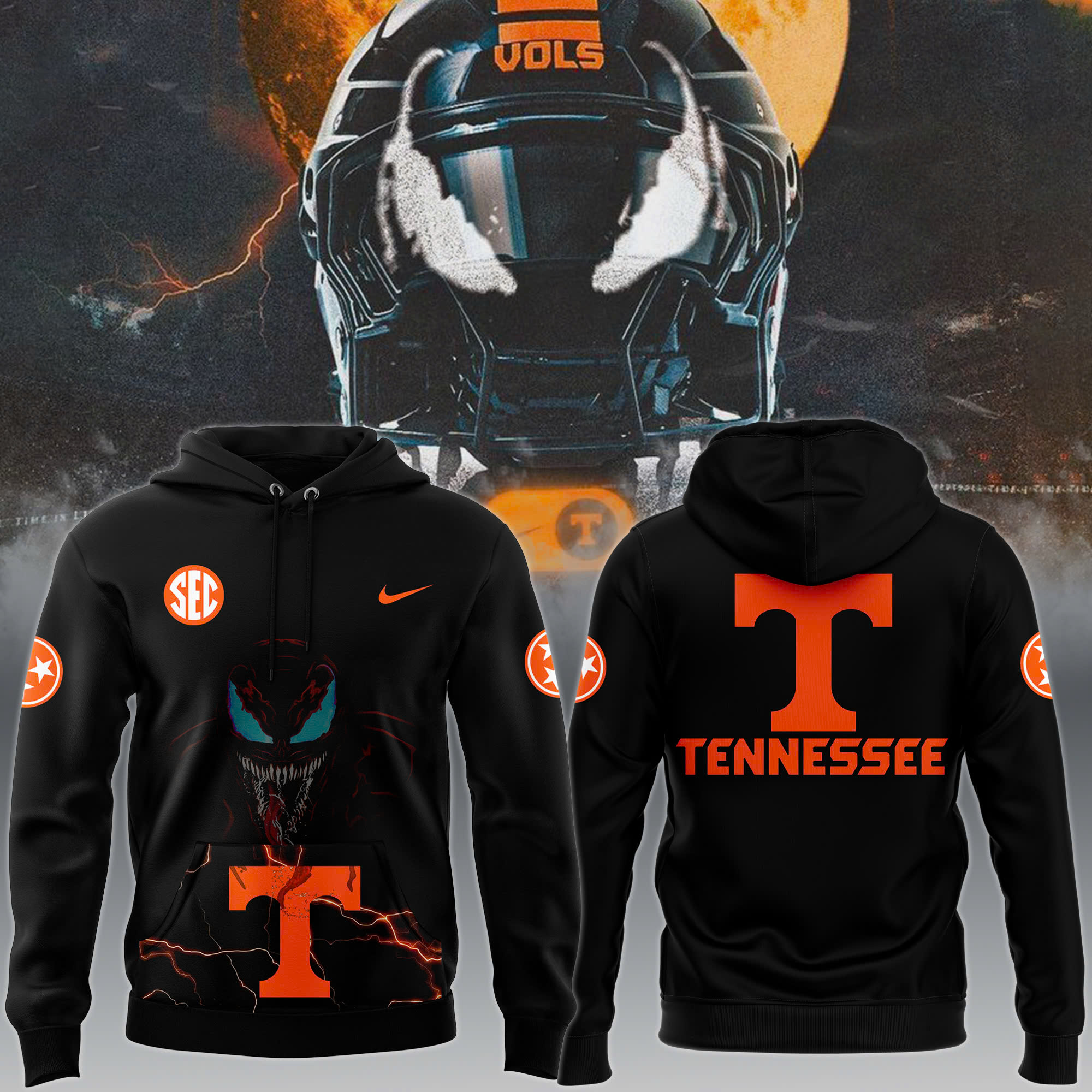 Tennessee Volunteers football Dark Mode Hoodie - Famjoys Tennessee Volunteers football Dark Mode Hoodie - Famjoys
