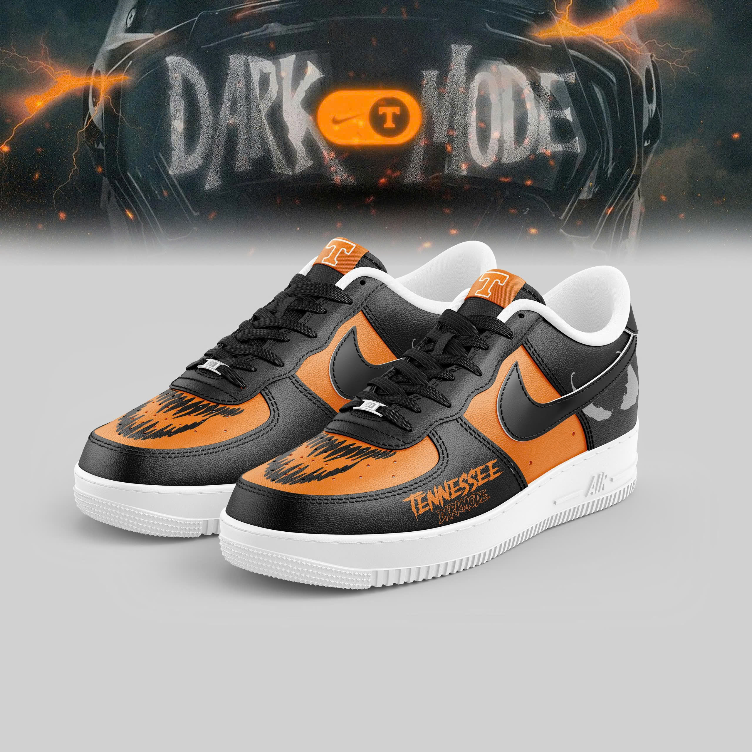Tennessee Volunteers football Dark Mode Shoes - Famjoys Tennessee Volunteers football Dark Mode Shoes - Famjoys