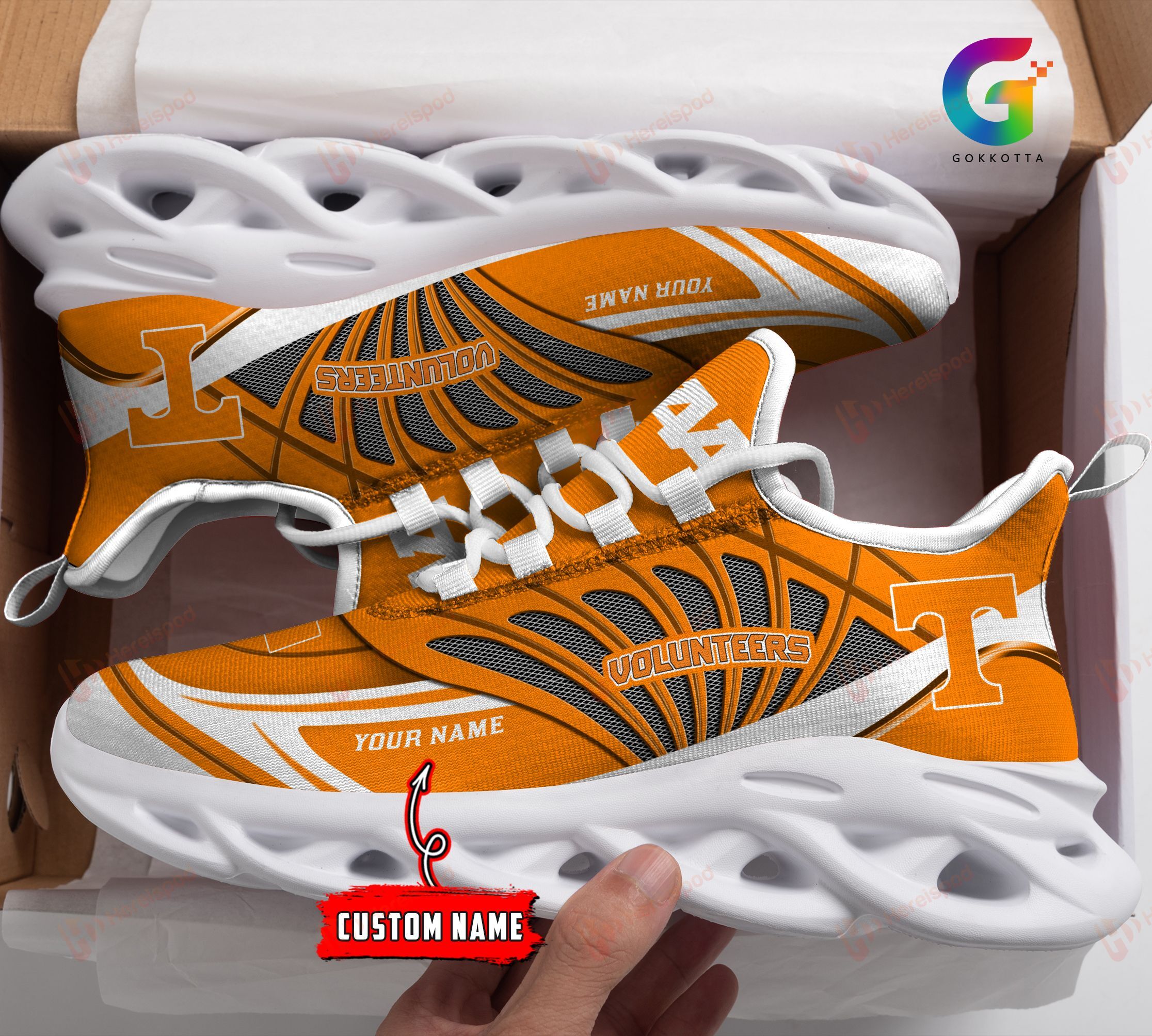 Tennessee Volunteers M8 Personalized Max Soul Shoes DISM8NCA21101823 - Famjoys Tennessee Volunteers M8 Personalized Max Soul Shoes DISM8NCA21101823 - Famjoys