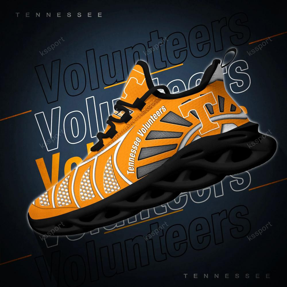 Tennessee Volunteers Max Soul Clunky, Black And White Running Shoes - Famjoys Tennessee Volunteers Max Soul Clunky, Black And White Running Shoes - Famjoys