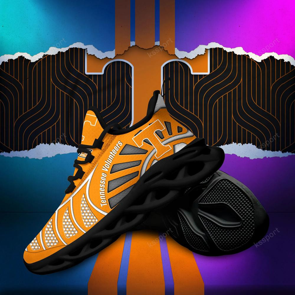 Tennessee Volunteers Max Soul Clunky, Black And White Running Shoes - Famjoys Tennessee Volunteers Max Soul Clunky, Black And White Running Shoes - Famjoys