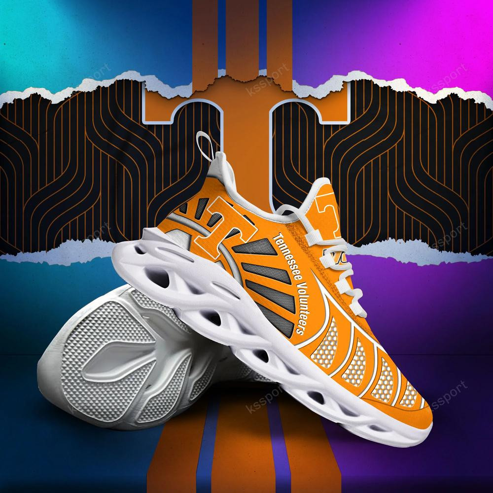 Tennessee Volunteers Max Soul Clunky, Black And White Running Shoes - Famjoys Tennessee Volunteers Max Soul Clunky, Black And White Running Shoes - Famjoys